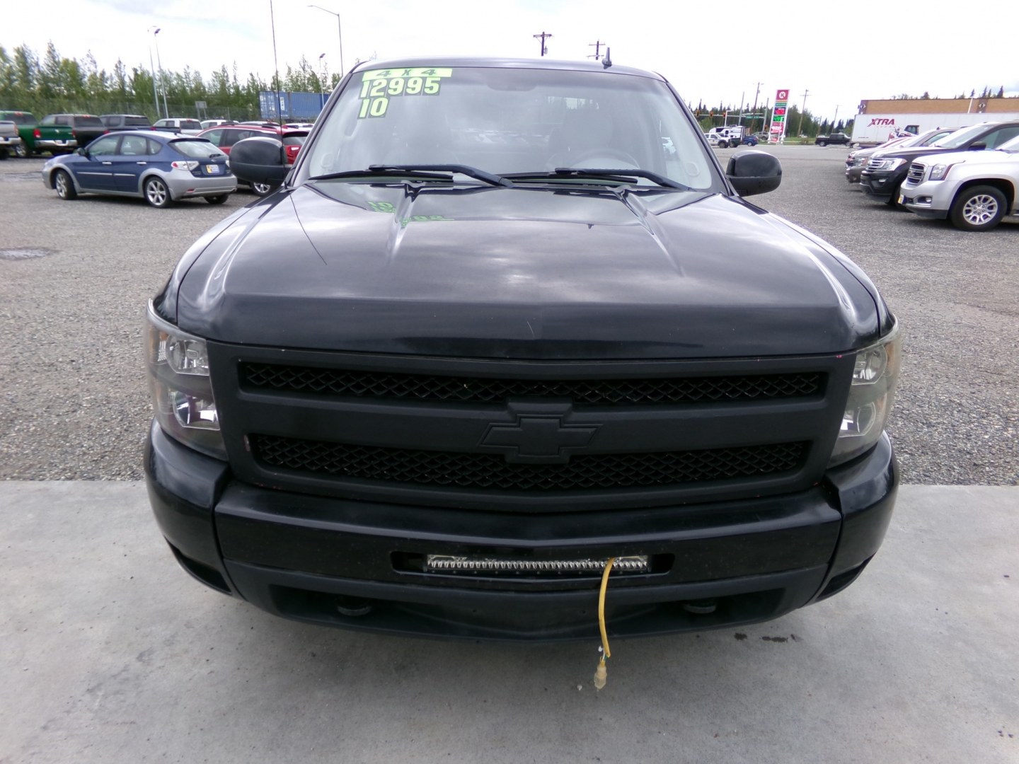 2010 Black Chevrolet Silverado 1500 LTZ Ext. Cab Long Box 4WD (1GCSKTE38AZ) with an 5.3L V8 OHV 16V FFV engine, 4-Speed Automatic transmission, located at 2630 Philips Field Rd., Fairbanks, AK, 99709, (907) 458-0593, 64.848068, -147.780609- Photo#1