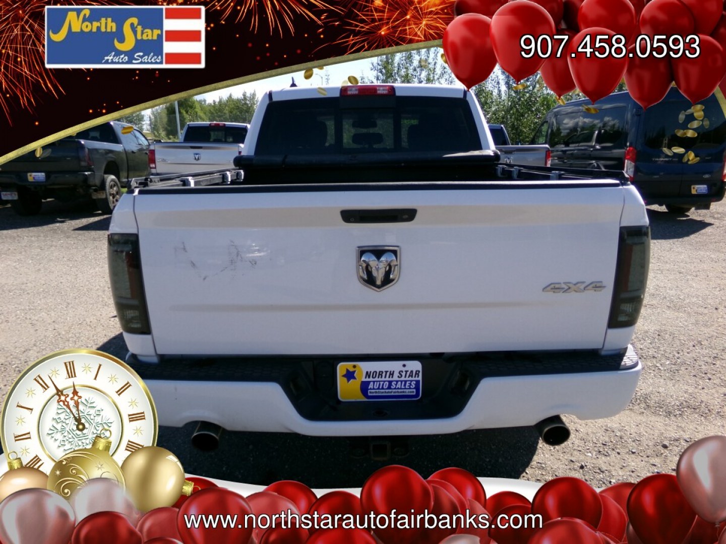 2015 White Dodge Ram 1500 Sport Crew Cab SWB 4WD (1C6RR7MT8FS) with an 5.7L V8 OHV 16V engine, 6-Speed Automatic transmission, located at 2630 Philips Field Rd., Fairbanks, AK, 99709, (907) 458-0593, 64.848068, -147.780609- Photo#3