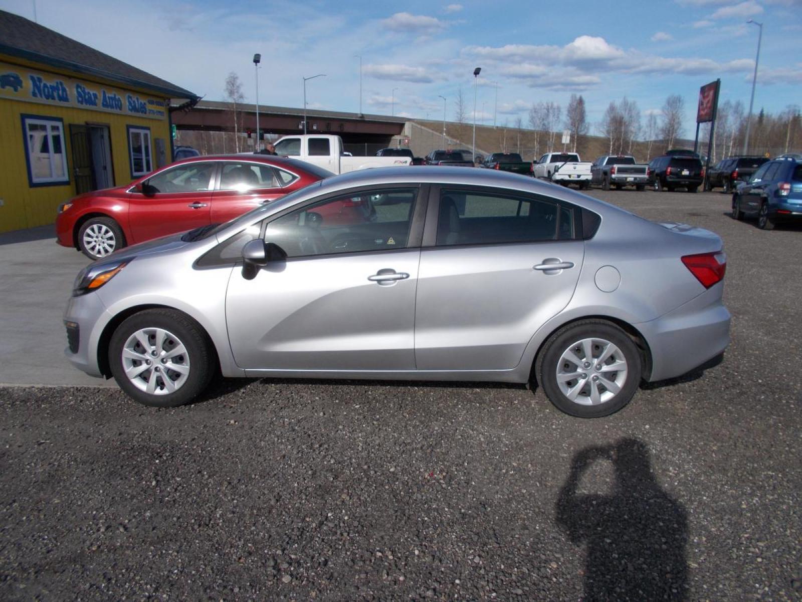 2017 Silver Kia Rio LX 6A (KNADM4A34H6) with an 1.6L L4 DOHC 16V engine, 6A transmission, located at 2630 Philips Field Rd., Fairbanks, AK, 99709, (907) 458-0593, 64.848068, -147.780609 - Photo #2