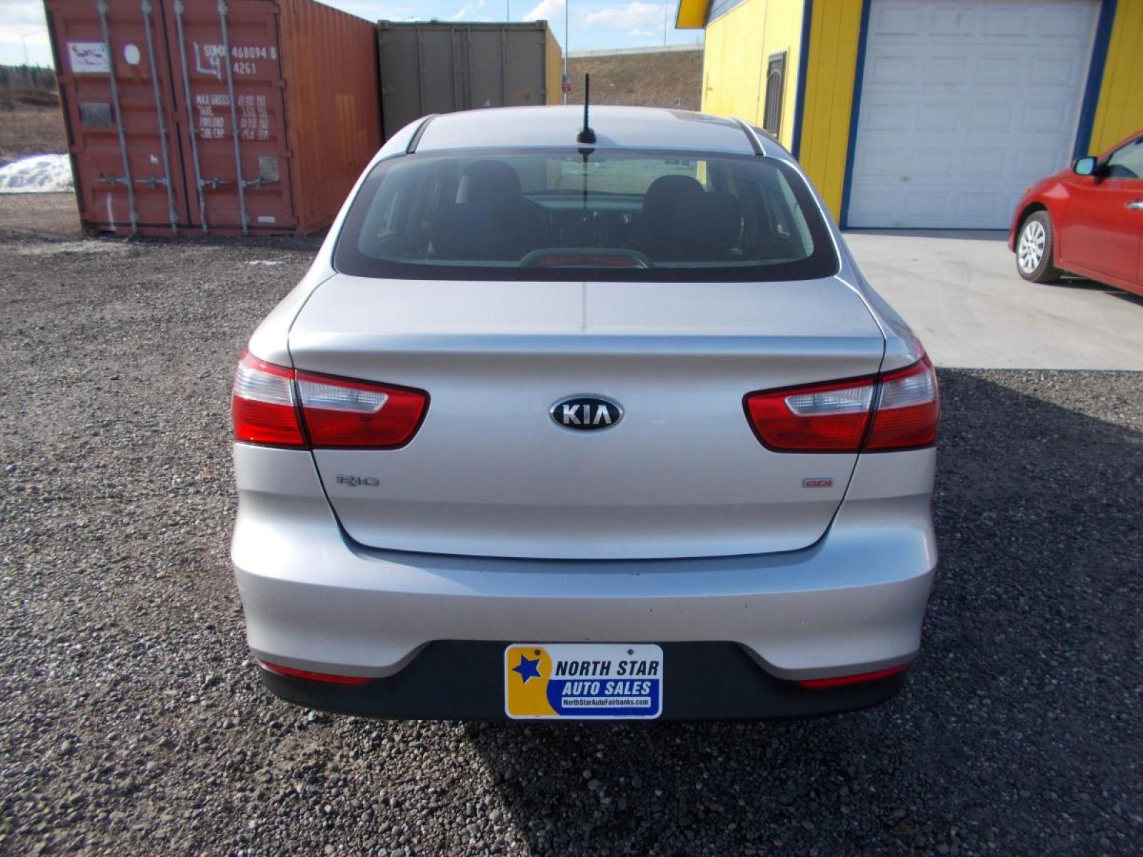 2017 Silver Kia Rio LX 6A (KNADM4A34H6) with an 1.6L L4 DOHC 16V engine, 6A transmission, located at 2630 Philips Field Rd., Fairbanks, AK, 99709, (907) 458-0593, 64.848068, -147.780609 - Photo #3