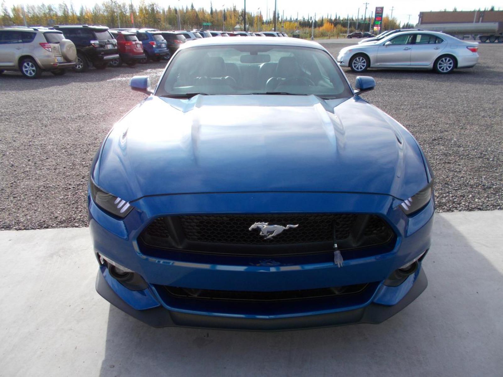 2017 Blue Ford Mustang GT Premium Coupe (1FA6P8CF6H5) with an 5.0L V8 DOHC 32V engine, located at 2630 Philips Field Rd., Fairbanks, AK, 99709, (907) 458-0593, 64.848068, -147.780609 - Photo #1