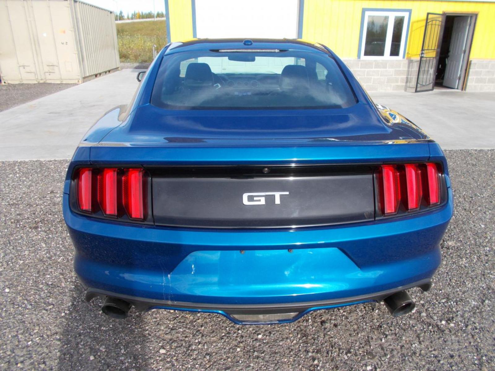 2017 Blue Ford Mustang GT Premium Coupe (1FA6P8CF6H5) with an 5.0L V8 DOHC 32V engine, located at 2630 Philips Field Rd., Fairbanks, AK, 99709, (907) 458-0593, 64.848068, -147.780609 - Photo #3