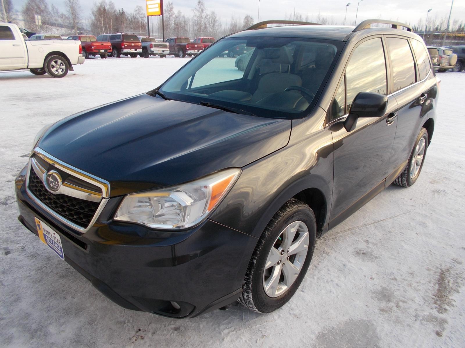 2014 Grey Subaru Forester 2.5i Limited (JF2SJAHC2EH) with an 2.5L H4 SOHC 16V engine, 6-Speed Automatic transmission, located at 2630 Philips Field Rd., Fairbanks, AK, 99709, (907) 458-0593, 64.848068, -147.780609 - Photo #0