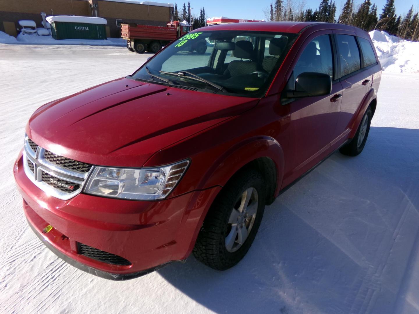 2013 Red /Black Dodge Journey SE (3C4PDCAB3DT) with an 2.4L L4 DOHC 16V engine, 4-Speed Automatic transmission, located at 2630 Philips Field Rd., Fairbanks, AK, 99709, (907) 458-0593, 64.848068, -147.780609 - Photo#0