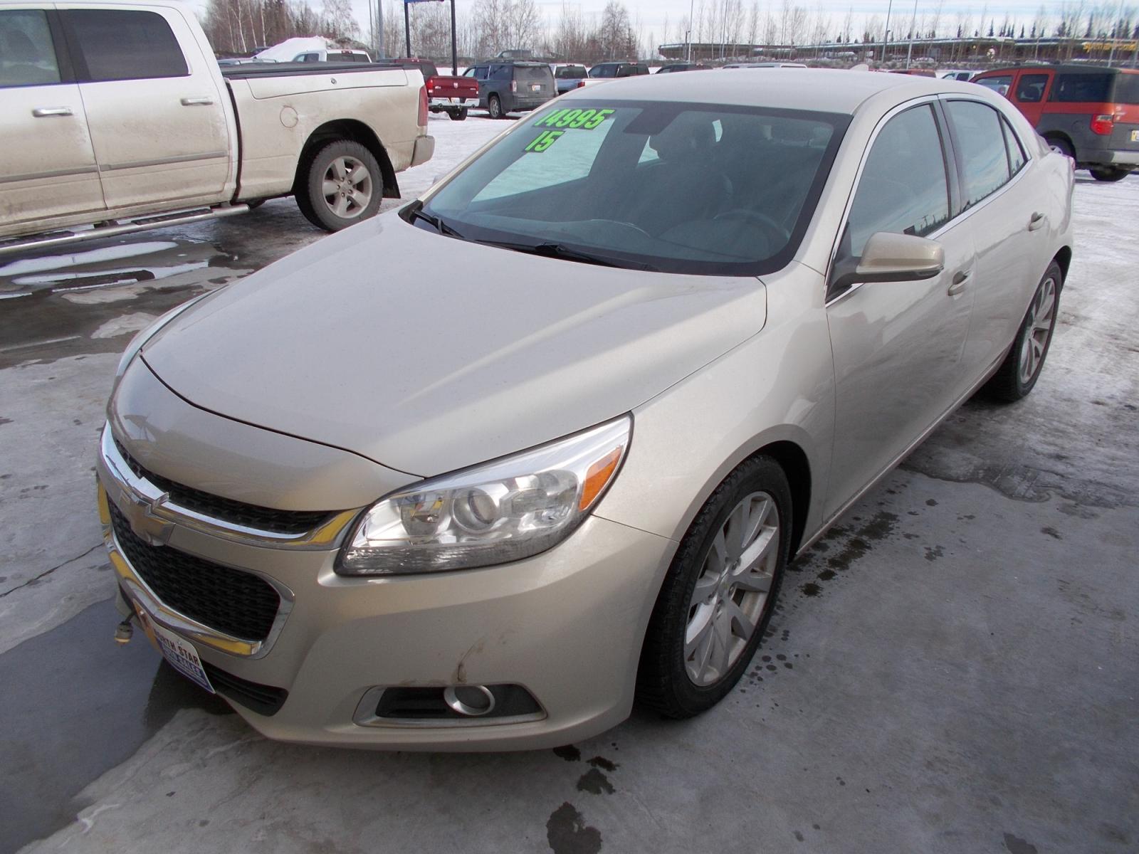 2015 Tan Chevrolet Malibu 2LT (1G11D5SL0FF) with an 2.5L L4 DOHC 16V engine, 6-Speed Automatic transmission, located at 2630 Philips Field Rd., Fairbanks, AK, 99709, (907) 458-0593, 64.848068, -147.780609 - Photo #0