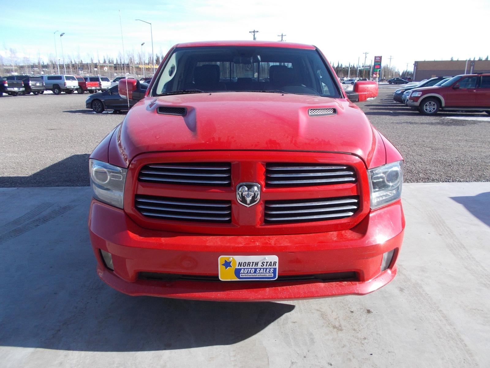 2013 Red Dodge 1500 Sport Crew Cab SWB 4WD (1C6RR7MT5DS) with an 5.7L V8 OHV 16V engine, 6-Speed Automatic transmission, located at 2630 Philips Field Rd., Fairbanks, AK, 99709, (907) 458-0593, 64.848068, -147.780609 - Photo #1