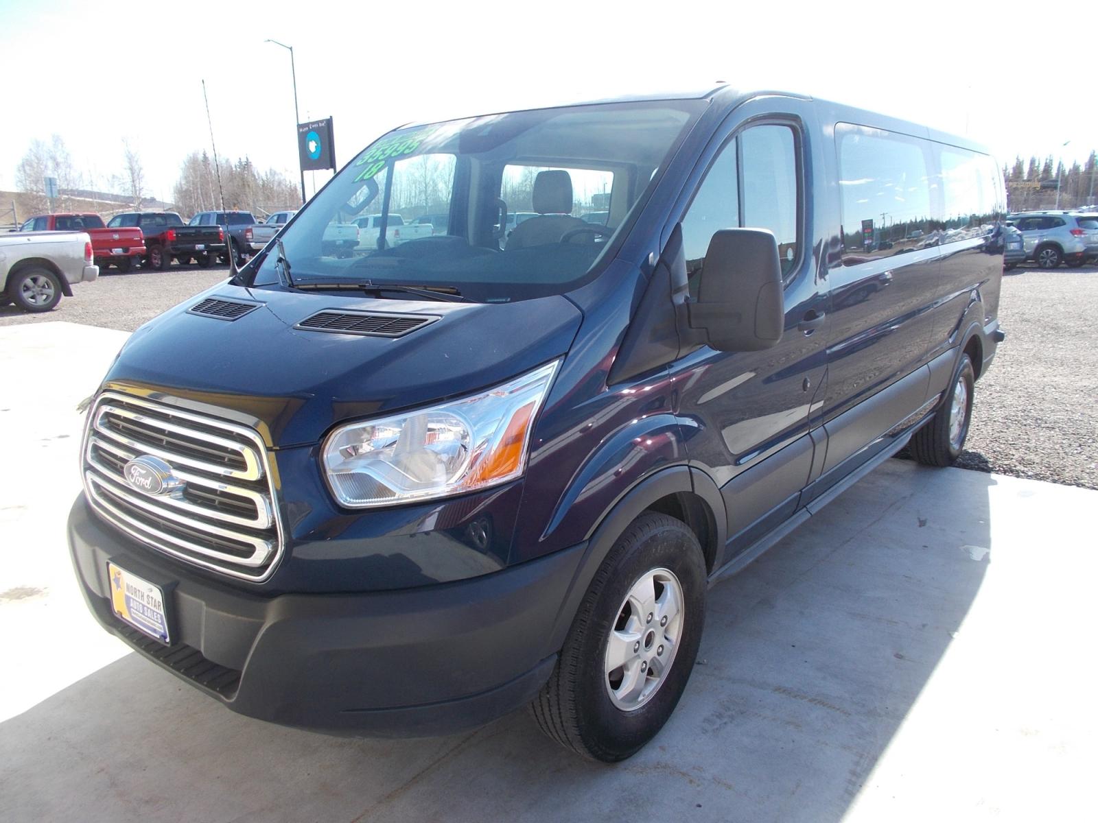 2018 Ford Transit 350 Wagon Low Roof XLT w/Sliding Pass. 148-in. WB (1FBZX2YG0JK) with an 3.5L V6 DOHC 24V engine, 6A transmission, located at 2630 Philips Field Rd., Fairbanks, AK, 99709, (907) 458-0593, 64.848068, -147.780609 - Photo #0