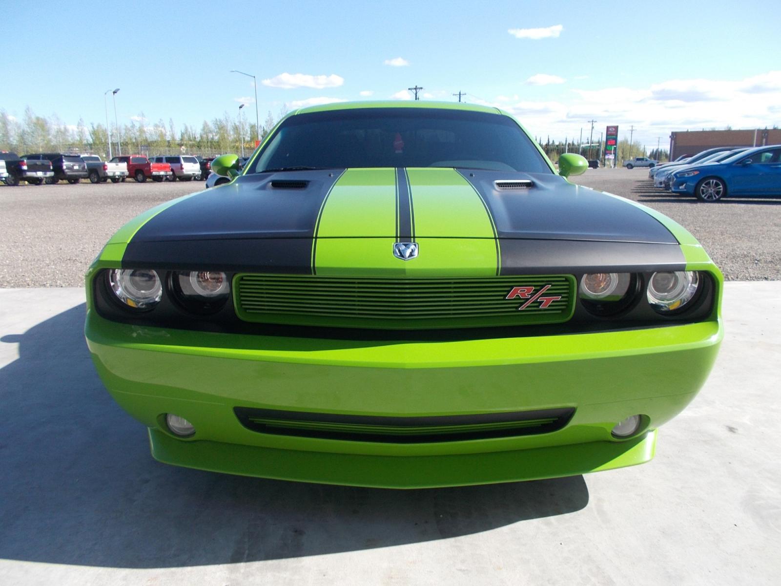 2010 Green and Matte Black Dodge Challenger R/T (2B3CJ5DT8AH) with an 5.7L V8 OHV 16V engine, 6-Speed Manual transmission, located at 2630 Philips Field Rd., Fairbanks, AK, 99709, (907) 458-0593, 64.848068, -147.780609 - Photo #1