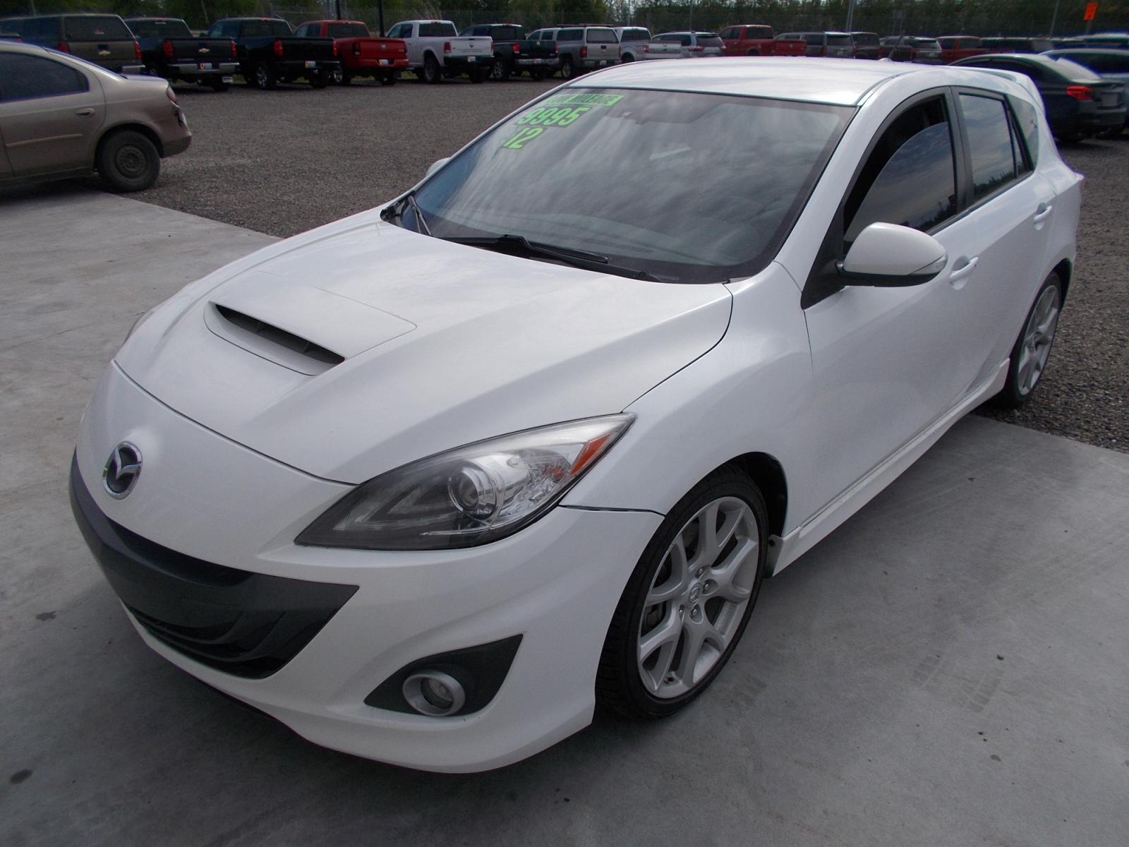 2012 White Mazda MAZDA3 s Touring 5-Door (JM1BL1L38C1) with an 2.3L L4 DOHC 16V TURBO engine, located at 2630 Philips Field Rd., Fairbanks, AK, 99709, (907) 458-0593, 64.848068, -147.780609 - Photo #0