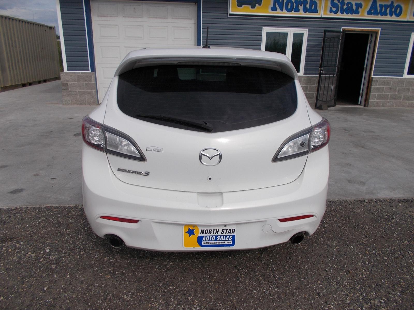 2012 White Mazda MAZDA3 s Touring 5-Door (JM1BL1L38C1) with an 2.3L L4 DOHC 16V TURBO engine, located at 2630 Philips Field Rd., Fairbanks, AK, 99709, (907) 458-0593, 64.848068, -147.780609 - Photo #3