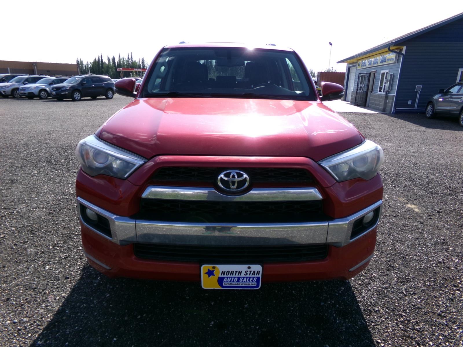 2014 Red /Black Toyota 4Runner SR5 Limited (JTEBU5JR0E5) with an 4.0L V6 engine, 5-Speed Automatic transmission, located at 2630 Philips Field Rd., Fairbanks, AK, 99709, (907) 458-0593, 64.848068, -147.780609 - Photo #1