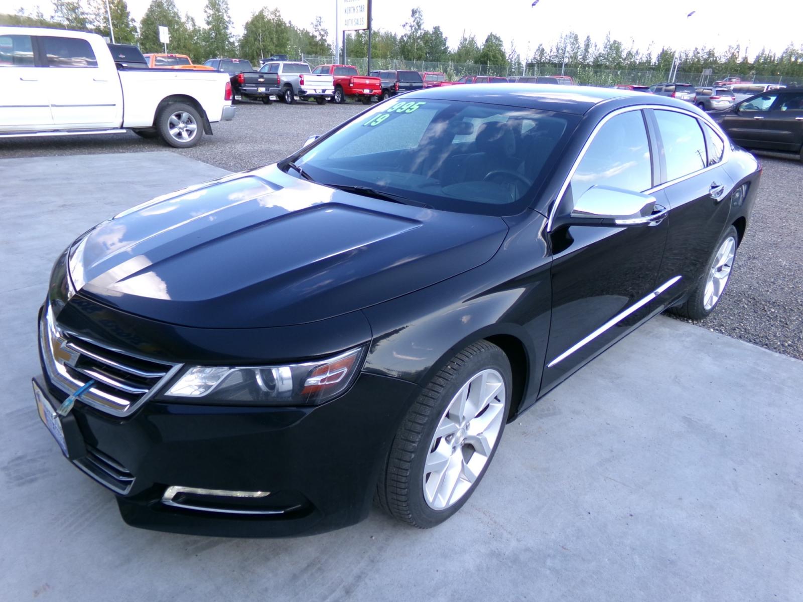 2019 Black Chevrolet Impala Premier (2G1105S38K9) with an 3.6L V6 DOHC 24V engine, 6A transmission, located at 2630 Philips Field Rd., Fairbanks, AK, 99709, (907) 458-0593, 64.848068, -147.780609 - Photo #0