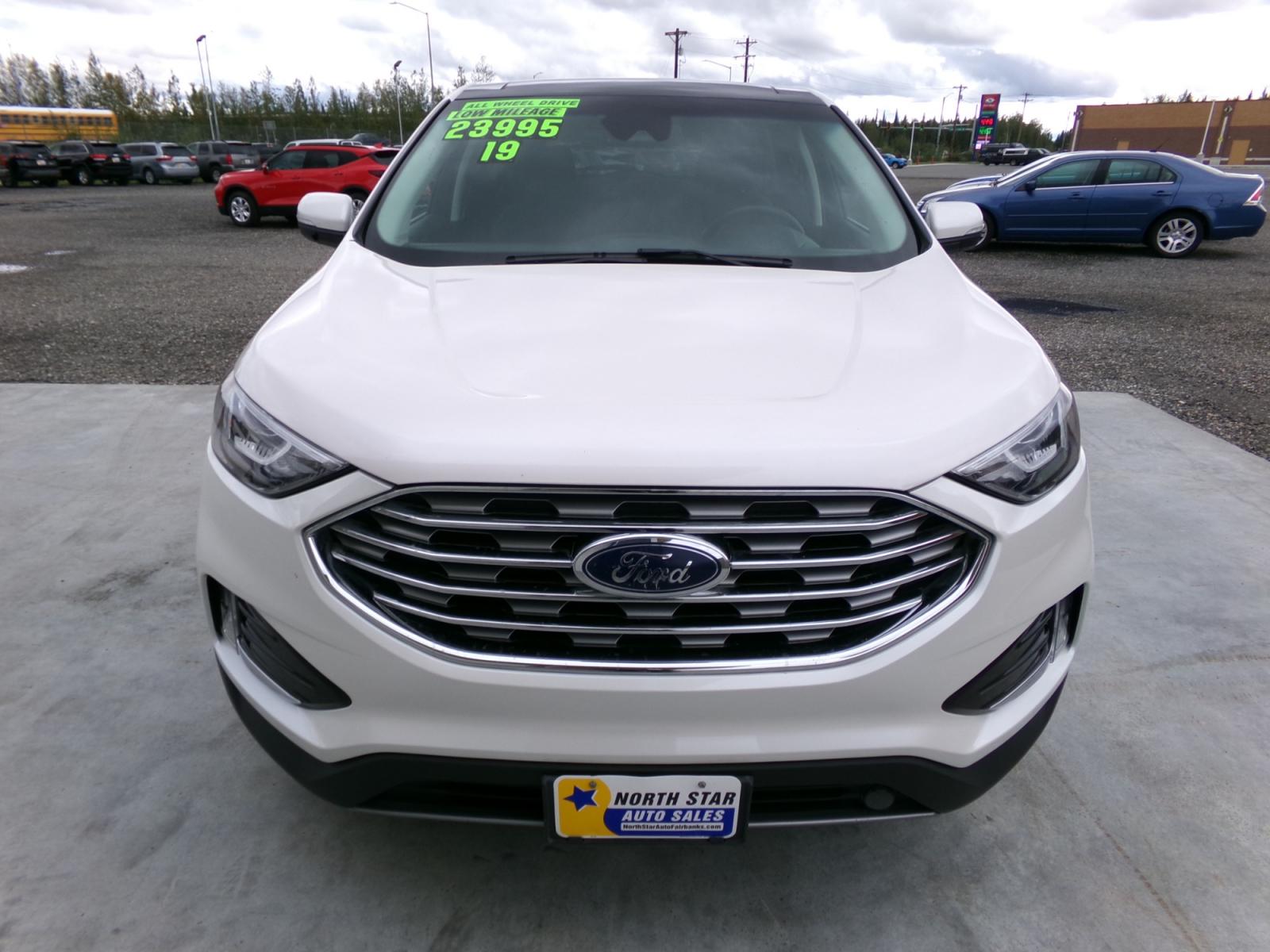 2019 White Ford Edge Titanium AWD (2FMPK4K94KB) with an 2.0L L4 DOHC 16V engine, 6A transmission, located at 2630 Philips Field Rd., Fairbanks, AK, 99709, (907) 458-0593, 64.848068, -147.780609 - Photo #1