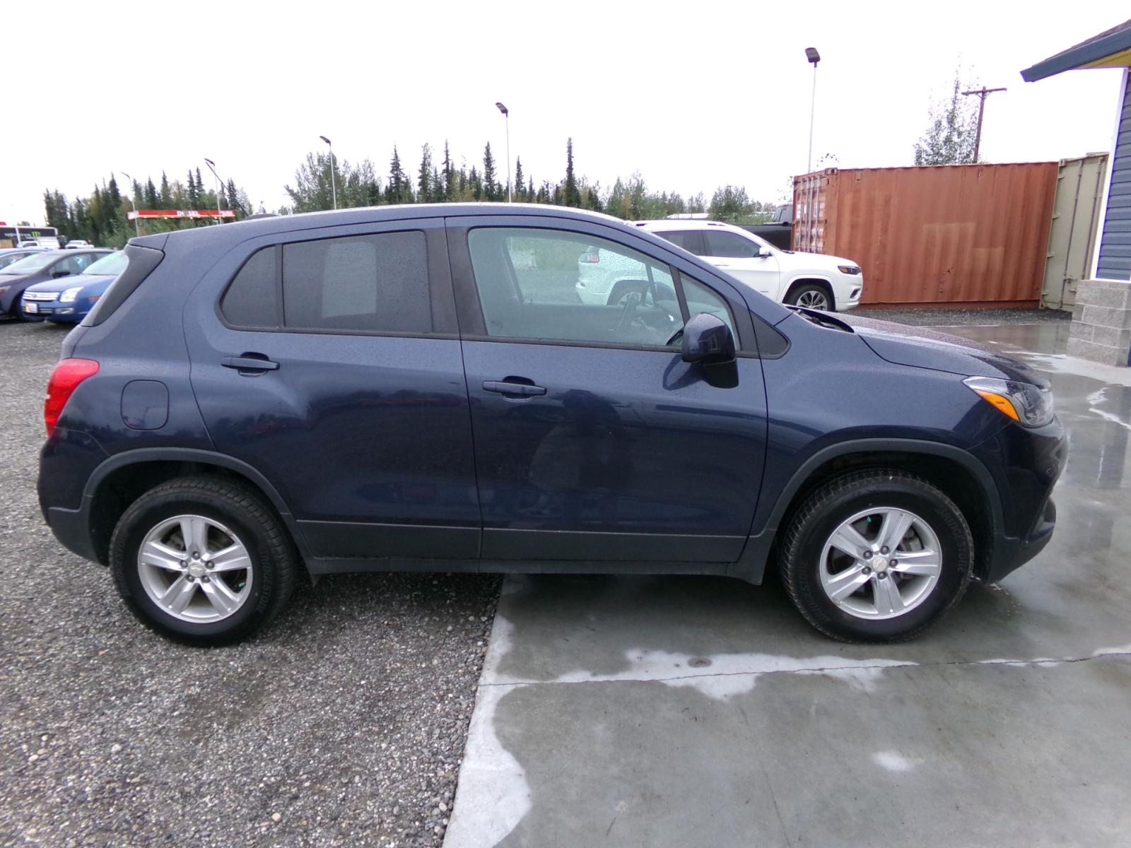 2019 Blue Chevrolet Trax LS AWD (3GNCJNSB2KL) with an 1.4L L4 DOHC 16V engine, 6A transmission, located at 2630 Philips Field Rd., Fairbanks, AK, 99709, (907) 458-0593, 64.848068, -147.780609 - Photo #2