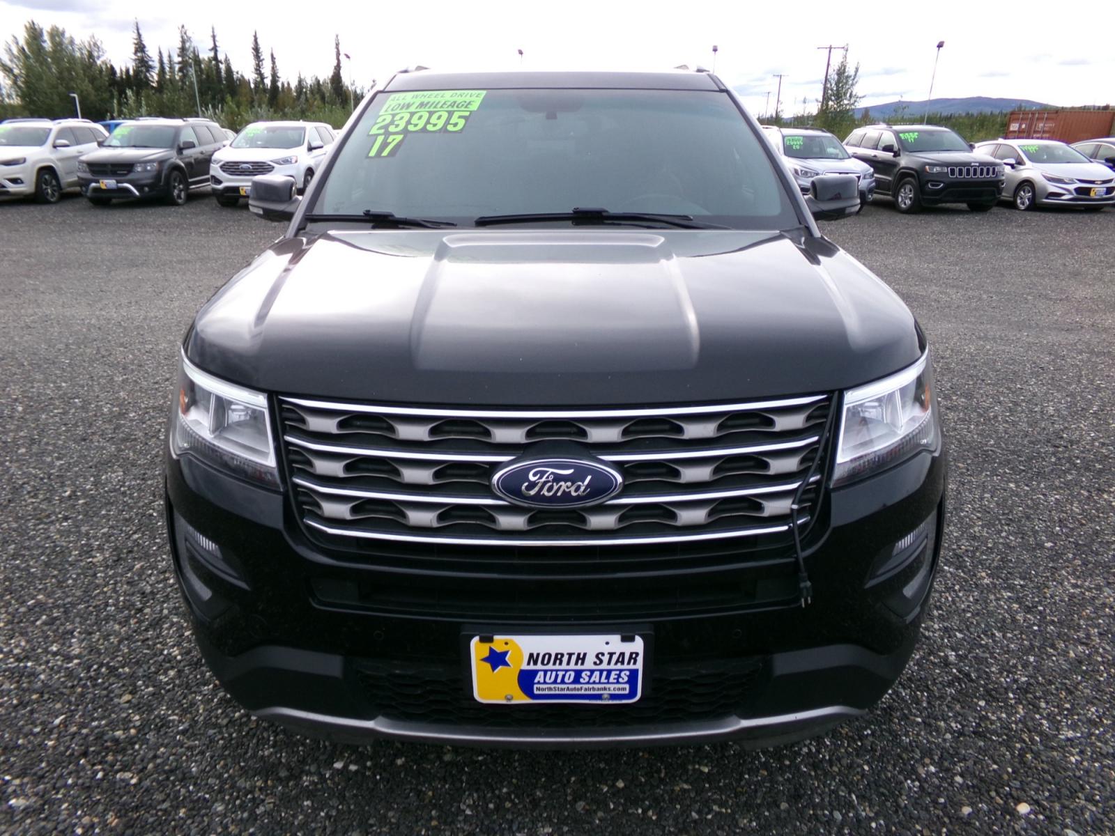2017 Black Ford Explorer XLT 4WD (1FM5K8DH2HG) with an 2.3L L4 DOHC 16V engine, 6A transmission, located at 2630 Philips Field Rd., Fairbanks, AK, 99709, (907) 458-0593, 64.848068, -147.780609 - Photo #1