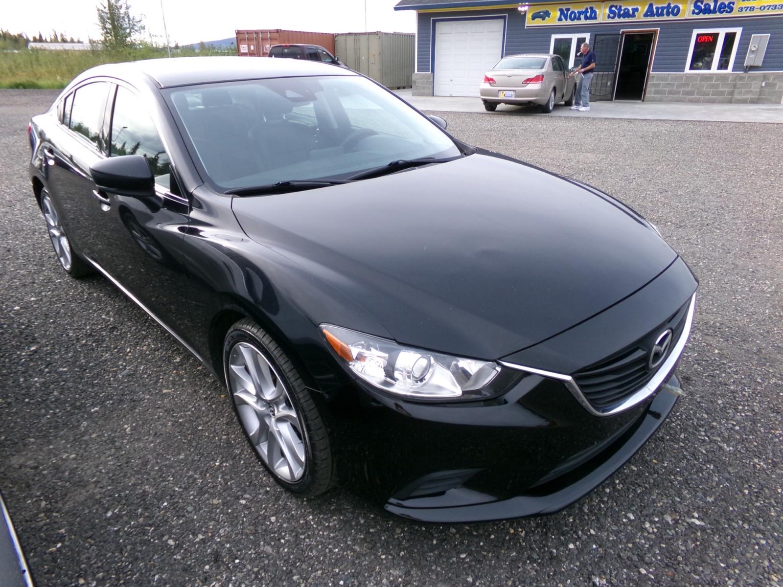 2017 Black Mazda Mazda6 i Touring AT (JM1GL1V51H1) with an 2.5L L4 DOHC 16V engine, 6A transmission, located at 2630 Philips Field Rd., Fairbanks, AK, 99709, (907) 458-0593, 64.848068, -147.780609 - Photo #0