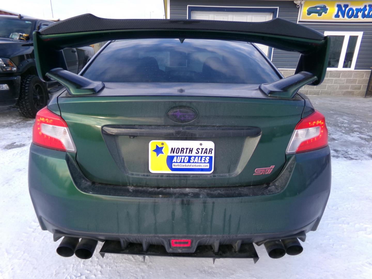 2015 Green /Black Subaru WRX STI 4-Door (JF1VA2U69F9) with an 2.5L H4 DOHC 16V engine, 6-Speed Manual transmission, located at 2630 Philips Field Rd., Fairbanks, AK, 99709, (907) 458-0593, 64.848068, -147.780609 - Photo#4
