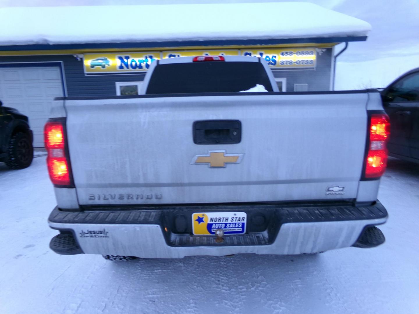 2018 Silver /Black Chevrolet Silverado 1500 Work Truck Double Cab 4WD (1GCVKNEH0JZ) with an 4.3L V6 OHV 12V engine, 6A transmission, located at 2630 Philips Field Rd., Fairbanks, AK, 99709, (907) 458-0593, 64.848068, -147.780609 - Photo#3