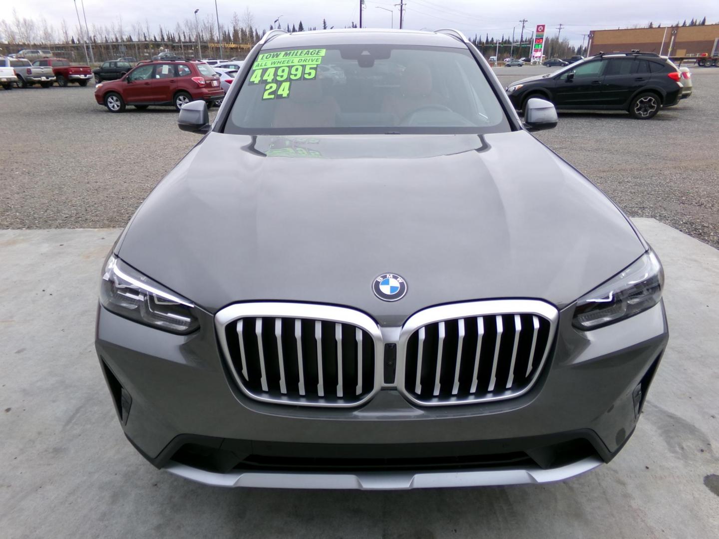 2024 Grey /Brown BMW X3 X-Drive30i (5UX53DP02R9) with an 2.0L L4 DOHC 16V engine, 8A transmission, located at 2630 Philips Field Rd., Fairbanks, AK, 99709, (907) 458-0593, 64.848068, -147.780609 - Photo#1