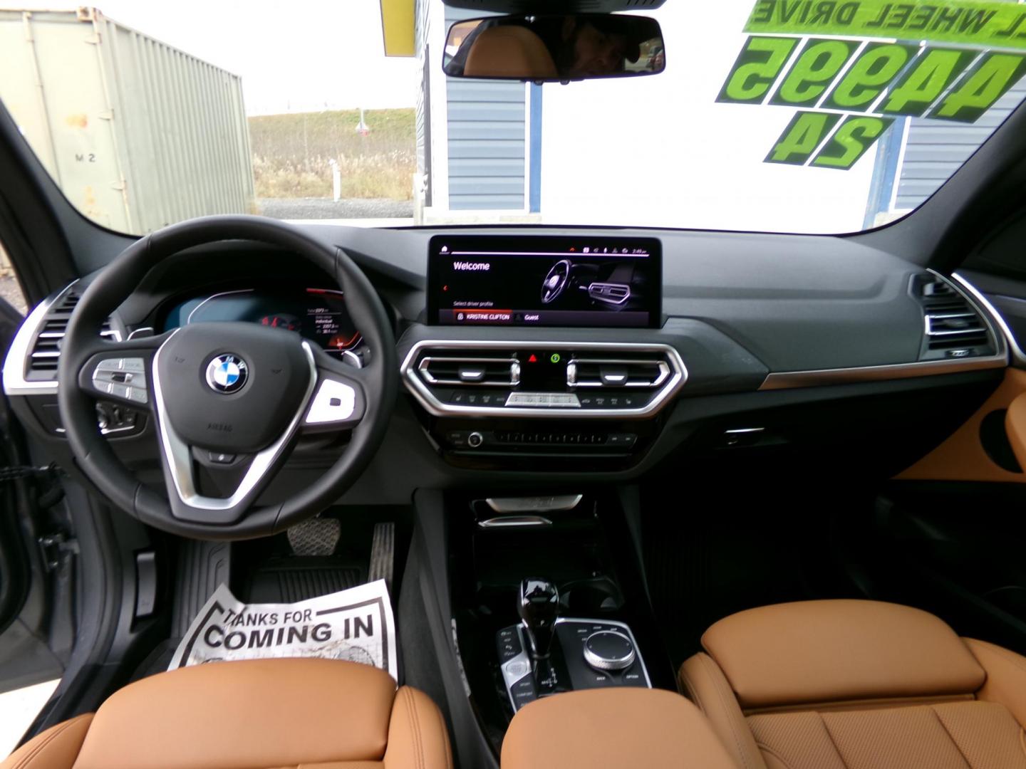 2024 Grey /Brown BMW X3 X-Drive30i (5UX53DP02R9) with an 2.0L L4 DOHC 16V engine, 8A transmission, located at 2630 Philips Field Rd., Fairbanks, AK, 99709, (907) 458-0593, 64.848068, -147.780609 - Photo#4