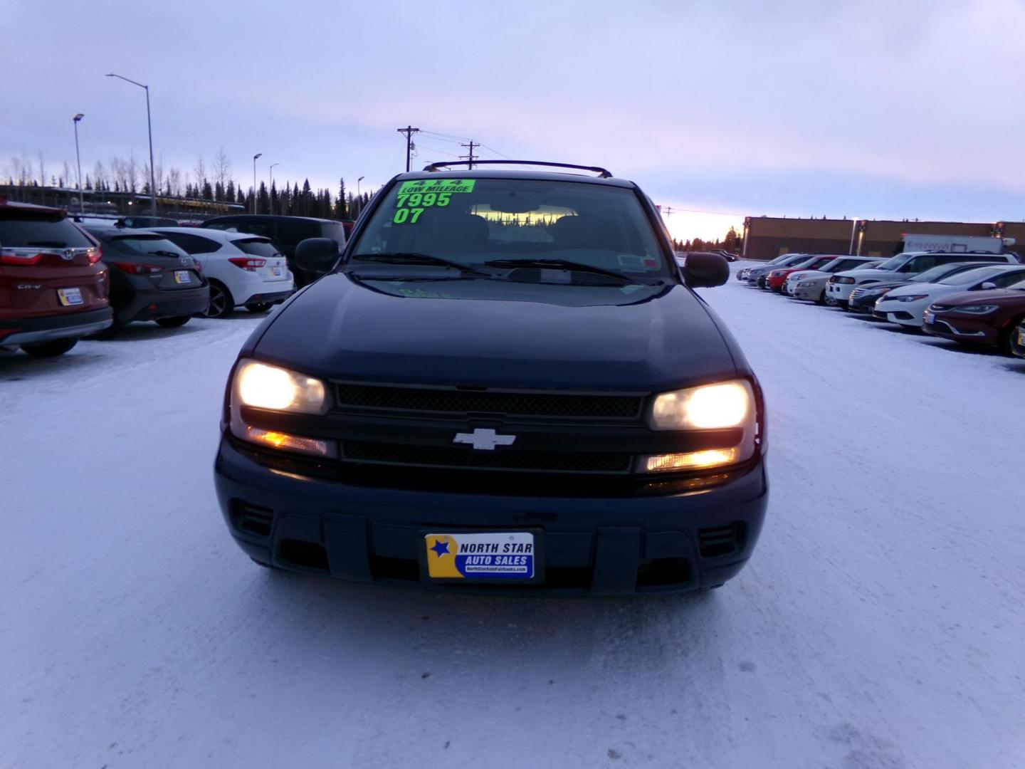 2007 Blue /Black Chevrolet TrailBlazer LS1 4WD (1GNDT13S172) with an 4.2L L6 DOHC 24V engine, 4-Speed Automatic Overdrive transmission, located at 2630 Philips Field Rd., Fairbanks, AK, 99709, (907) 458-0593, 64.848068, -147.780609 - Photo#1