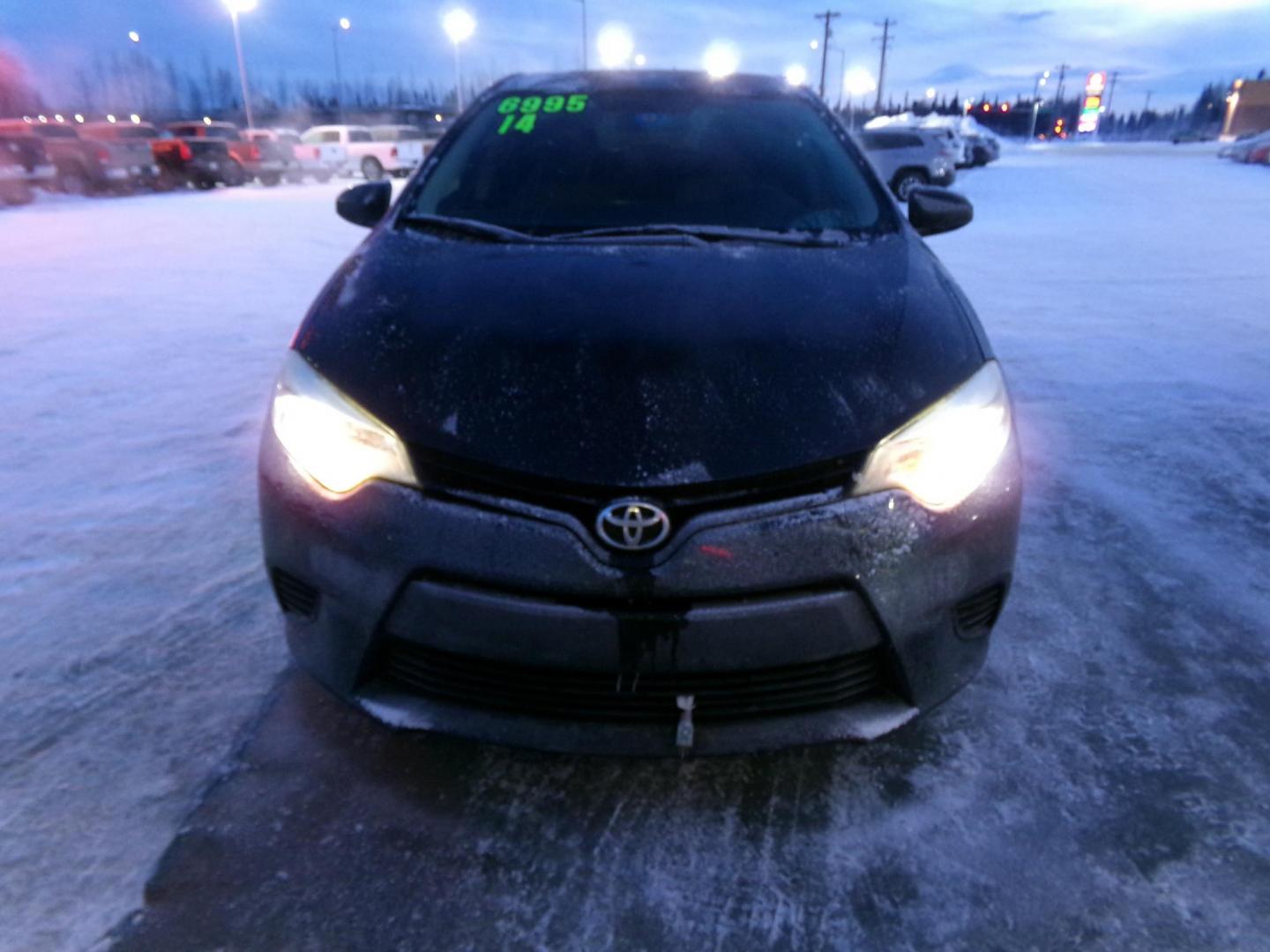 2014 Black /Black Toyota Corolla L 4-Speed AT (5YFBURHE3EP) with an 1.8L L4 DOHC 16V engine, 4-Speed Automatic transmission, located at 2630 Philips Field Rd., Fairbanks, AK, 99709, (907) 458-0593, 64.848068, -147.780609 - Photo#1