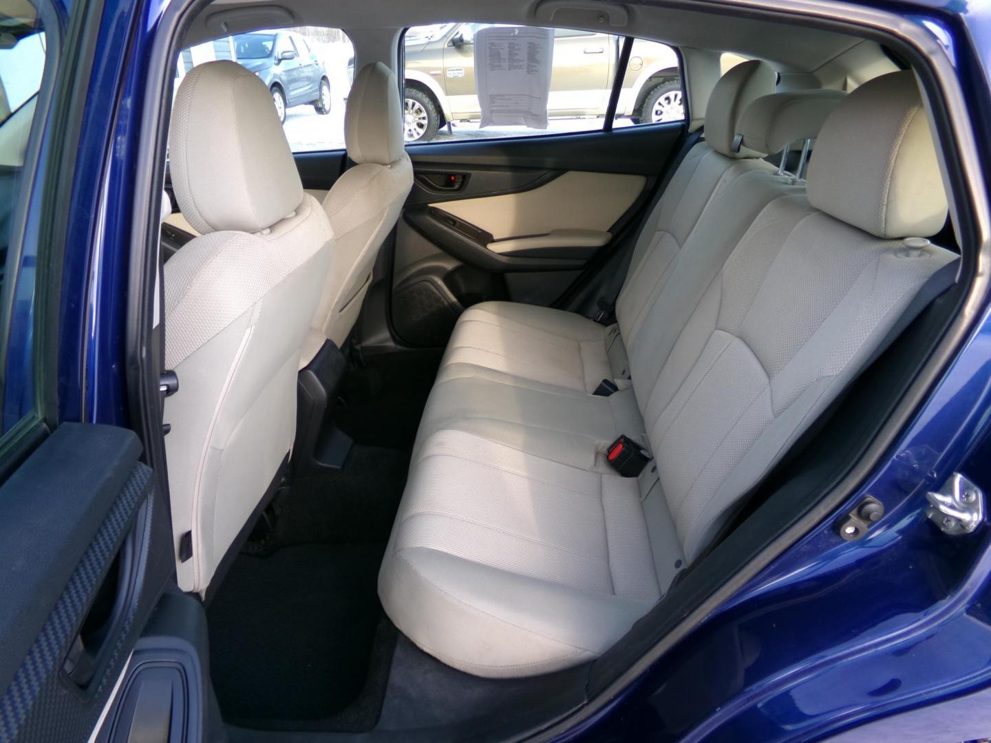 2018 Blue /Tan Subaru Impreza 2.0i Premium CVT 5-Door (4S3GTAD67J3) with an 2.0L H4 DOHC 16V engine, CVT transmission, located at 2630 Philips Field Rd., Fairbanks, AK, 99709, (907) 458-0593, 64.848068, -147.780609 - Photo#5