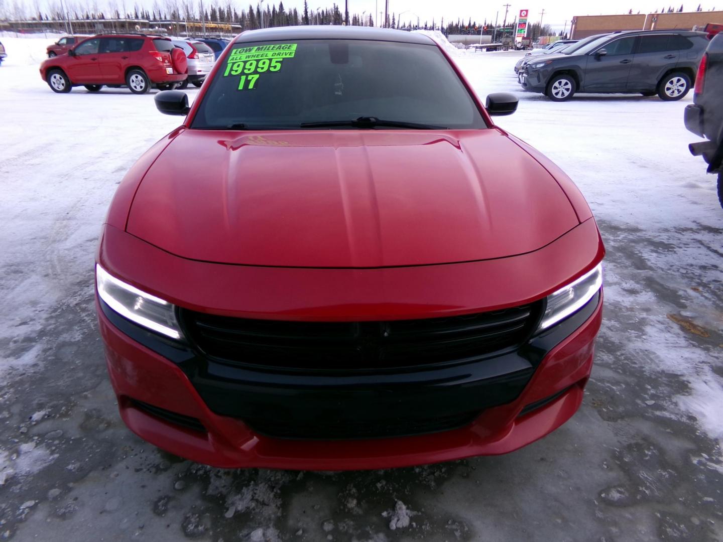 2017 Red /Black Dodge Charger SXT AWD (2C3CDXJG0HH) with an 3.6L V6 DOHC 24V engine, 8A transmission, located at 2630 Philips Field Rd., Fairbanks, AK, 99709, (907) 458-0593, 64.848068, -147.780609 - Photo#1