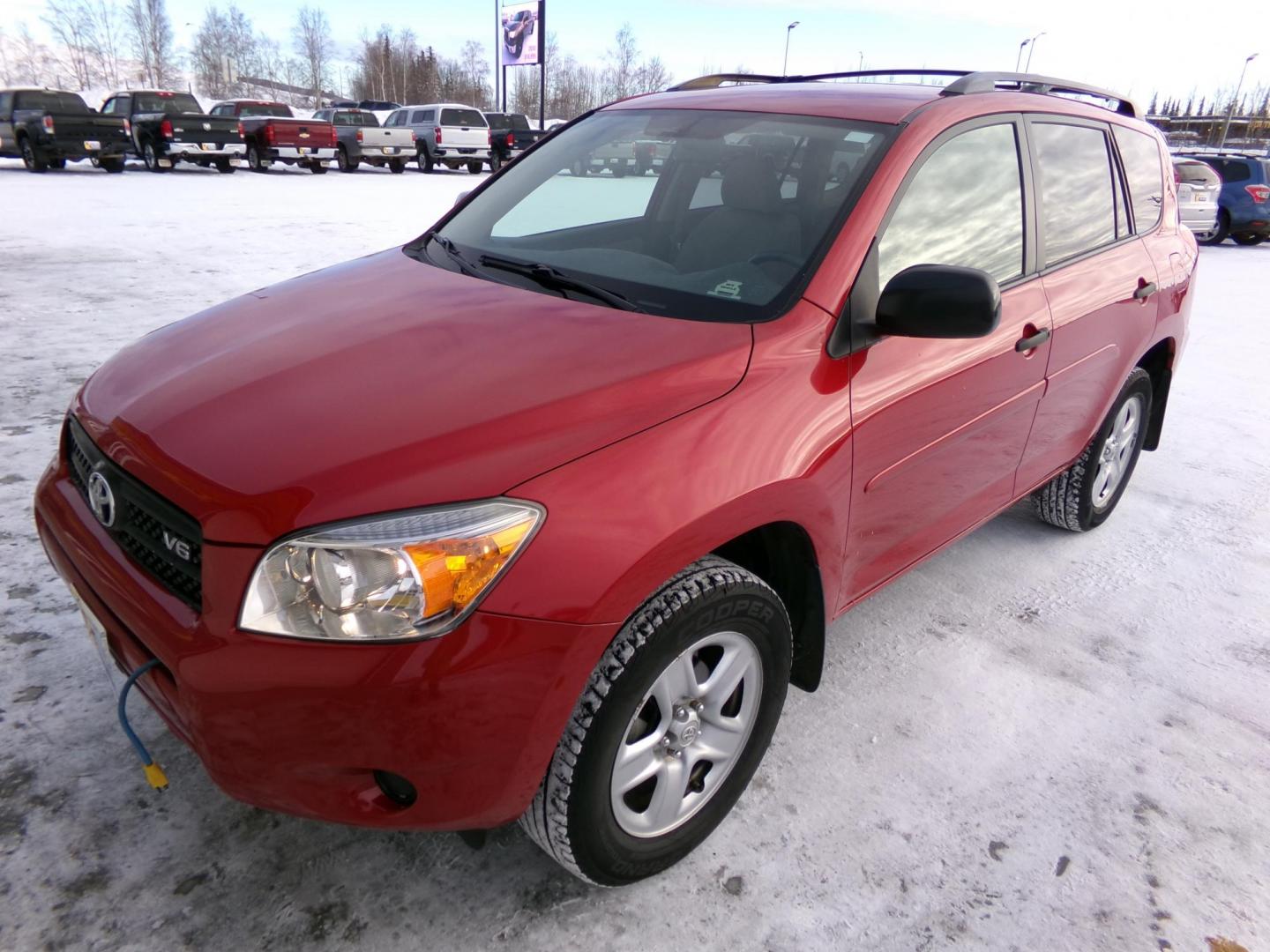 2007 Red /Tan Toyota RAV4 Base V6 4WD (JTMBK33V275) with an 3.5L V6 DOHC 24V engine, 5-Speed Automatic Overdrive transmission, located at 2630 Philips Field Rd., Fairbanks, AK, 99709, (907) 458-0593, 64.848068, -147.780609 - Photo#0