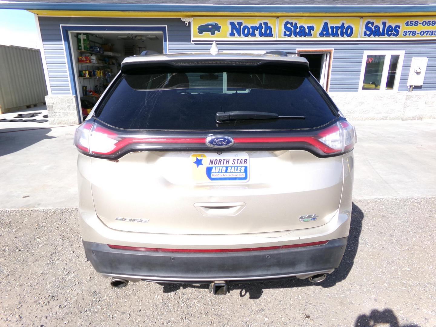 2017 Gold Ford Edge SEL AWD (2FMPK4J95HB) with an 2.0L L4 DOHC 16V engine, 6A transmission, located at 2630 Philips Field Rd., Fairbanks, AK, 99709, (907) 458-0593, 64.848068, -147.780609 - Photo#3