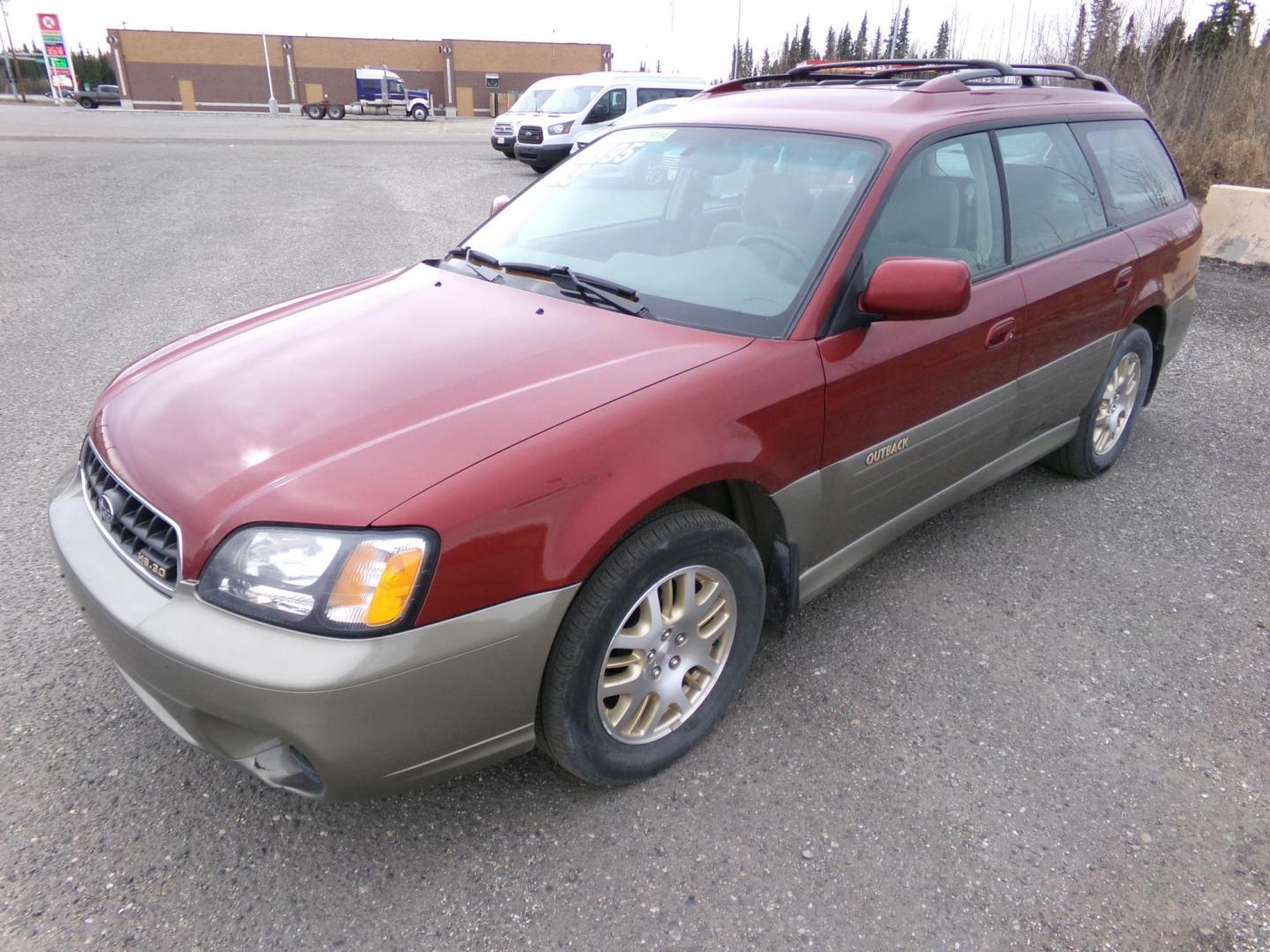 2003 Red Subaru Outback H6-3.0 Wagon (4S3BH895X37) with an 3.0L H6 DOHC 24V engine, 4-Speed Automatic Overdrive transmission, located at 2630 Philips Field Rd., Fairbanks, AK, 99709, (907) 458-0593, 64.848068, -147.780609 - Photo#0