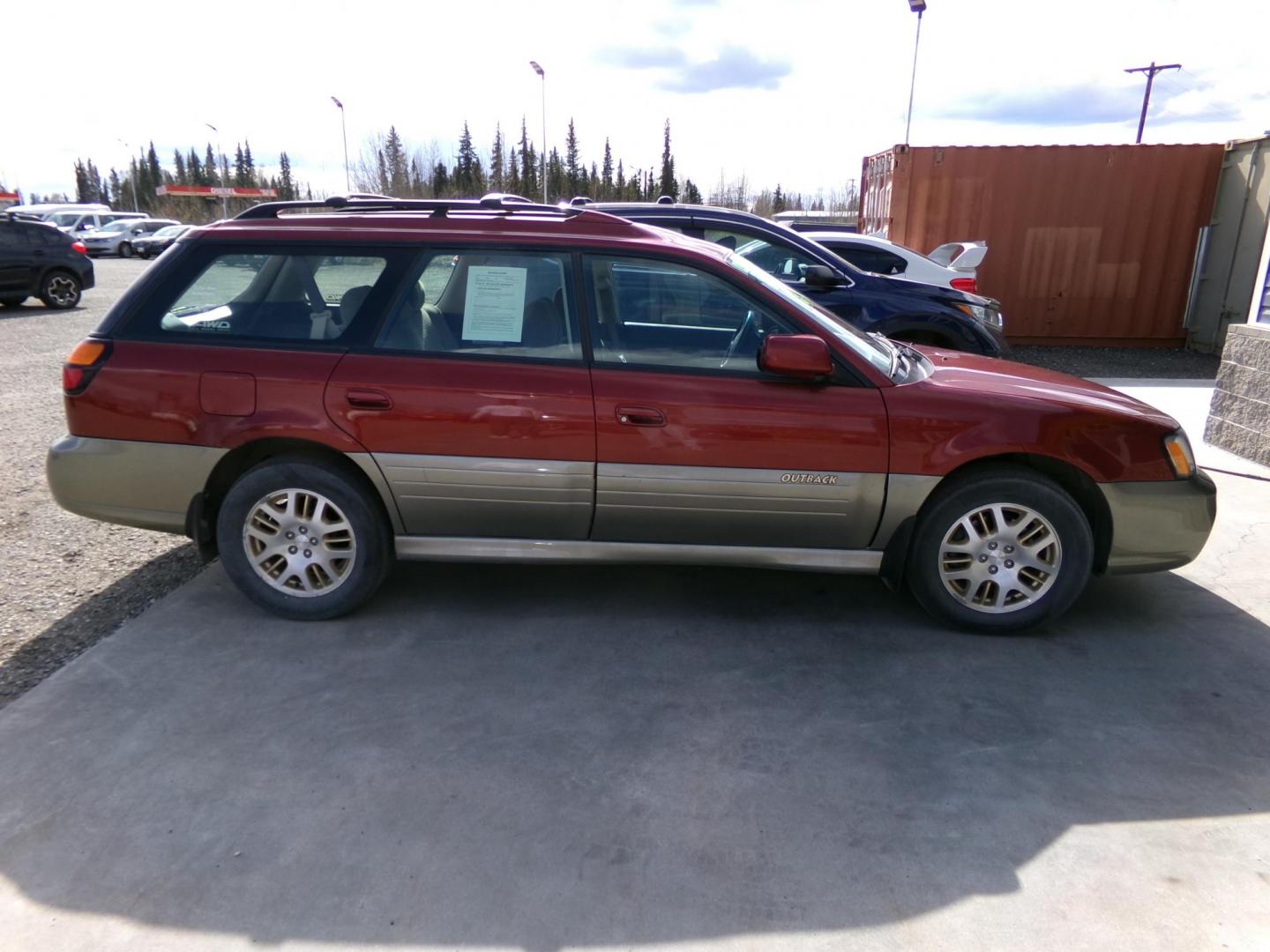 2003 Red Subaru Outback H6-3.0 Wagon (4S3BH895X37) with an 3.0L H6 DOHC 24V engine, 4-Speed Automatic Overdrive transmission, located at 2630 Philips Field Rd., Fairbanks, AK, 99709, (907) 458-0593, 64.848068, -147.780609 - Photo#2
