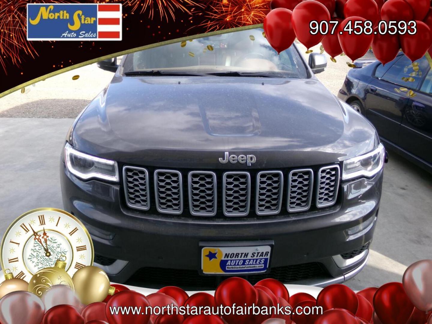 2018 Grey Jeep Grand Cherokee Summit 4WD (1C4RJFJG7JC) with an 3.6L V6 DOHC 24V engine, 8A transmission, located at 2630 Philips Field Rd., Fairbanks, AK, 99709, (907) 458-0593, 64.848068, -147.780609- Photo#1
