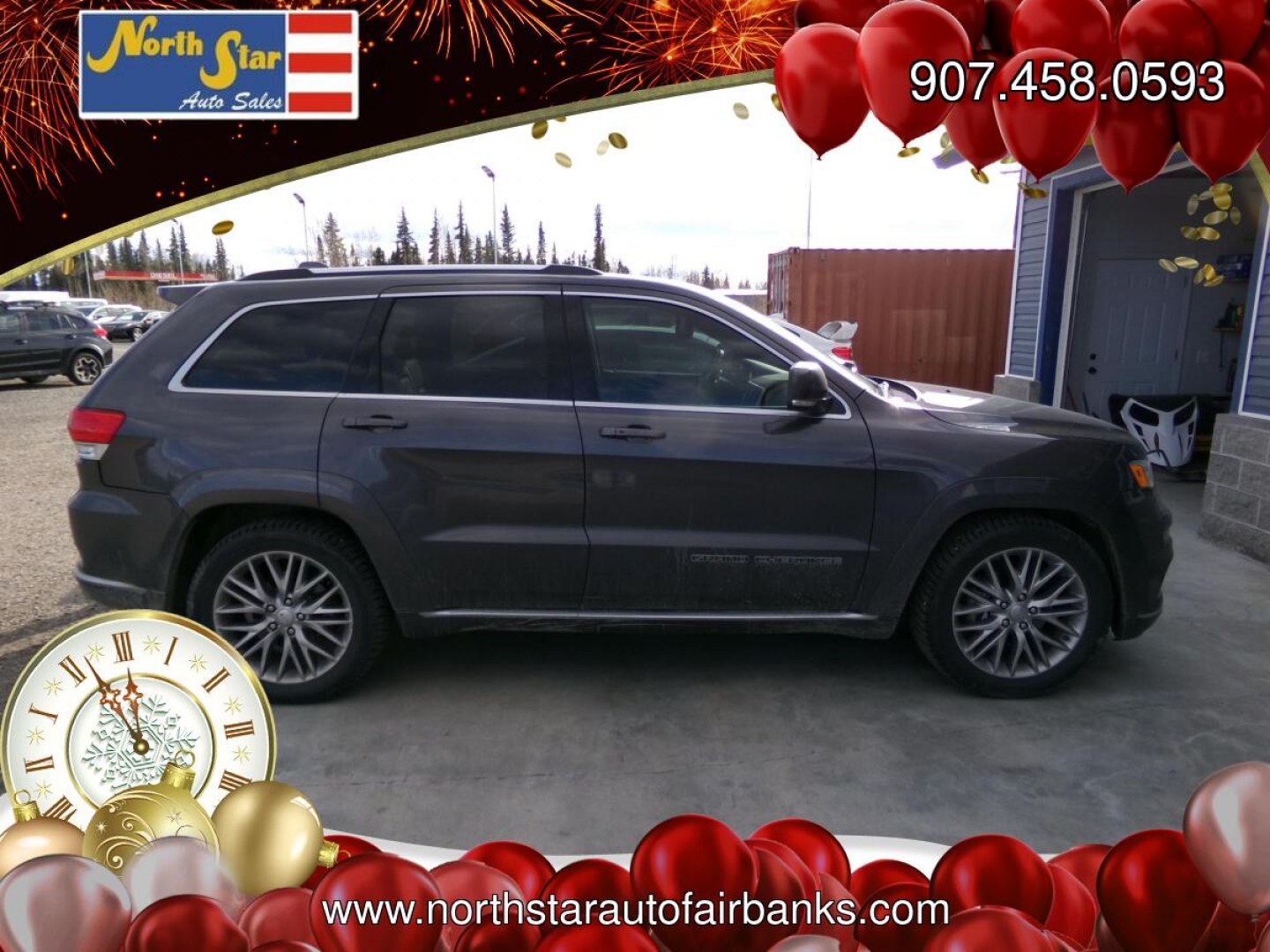 2018 Grey Jeep Grand Cherokee Summit 4WD (1C4RJFJG7JC) with an 3.6L V6 DOHC 24V engine, 8A transmission, located at 2630 Philips Field Rd., Fairbanks, AK, 99709, (907) 458-0593, 64.848068, -147.780609- Photo#2