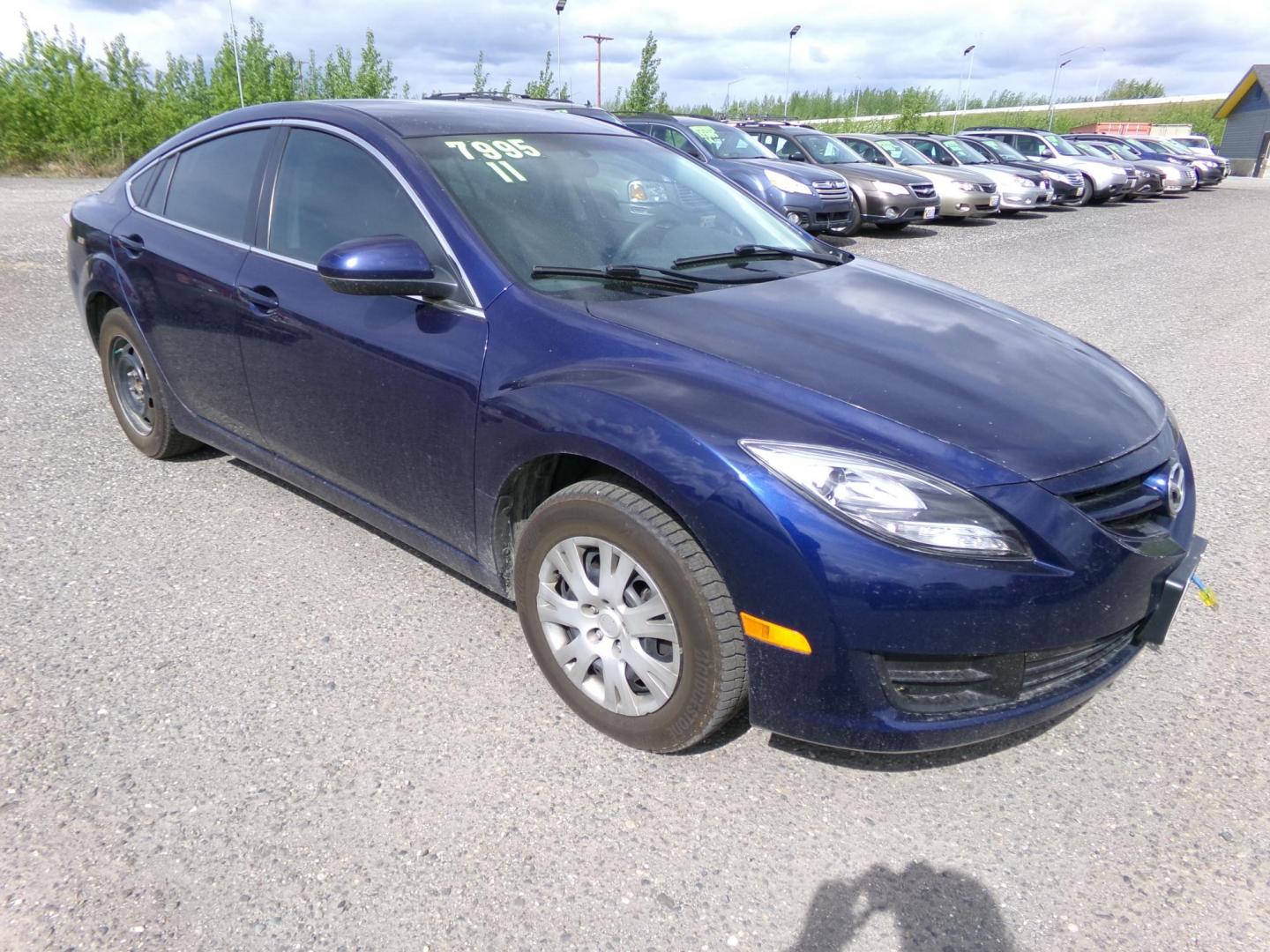 2011 Blue Mazda MAZDA6 I Touring (1YVHZ8BH0B5) with an 2.5L L4 DOHC 16V engine, located at 2630 Philips Field Rd., Fairbanks, AK, 99709, (907) 458-0593, 64.848068, -147.780609 - Photo#0