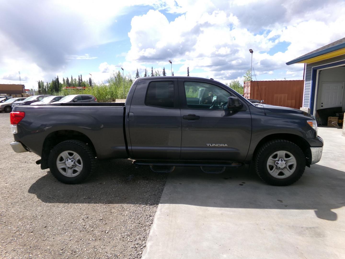 2013 Grey Toyota Tundra Tundra-Grade Double Cab 4.6L 4WD (5TFUM5F18DX) with an 4.6L V8 DOHC 32V engine, 5-Speed Automatic Overdrive transmission, located at 2630 Philips Field Rd., Fairbanks, AK, 99709, (907) 458-0593, 64.848068, -147.780609 - Photo#2