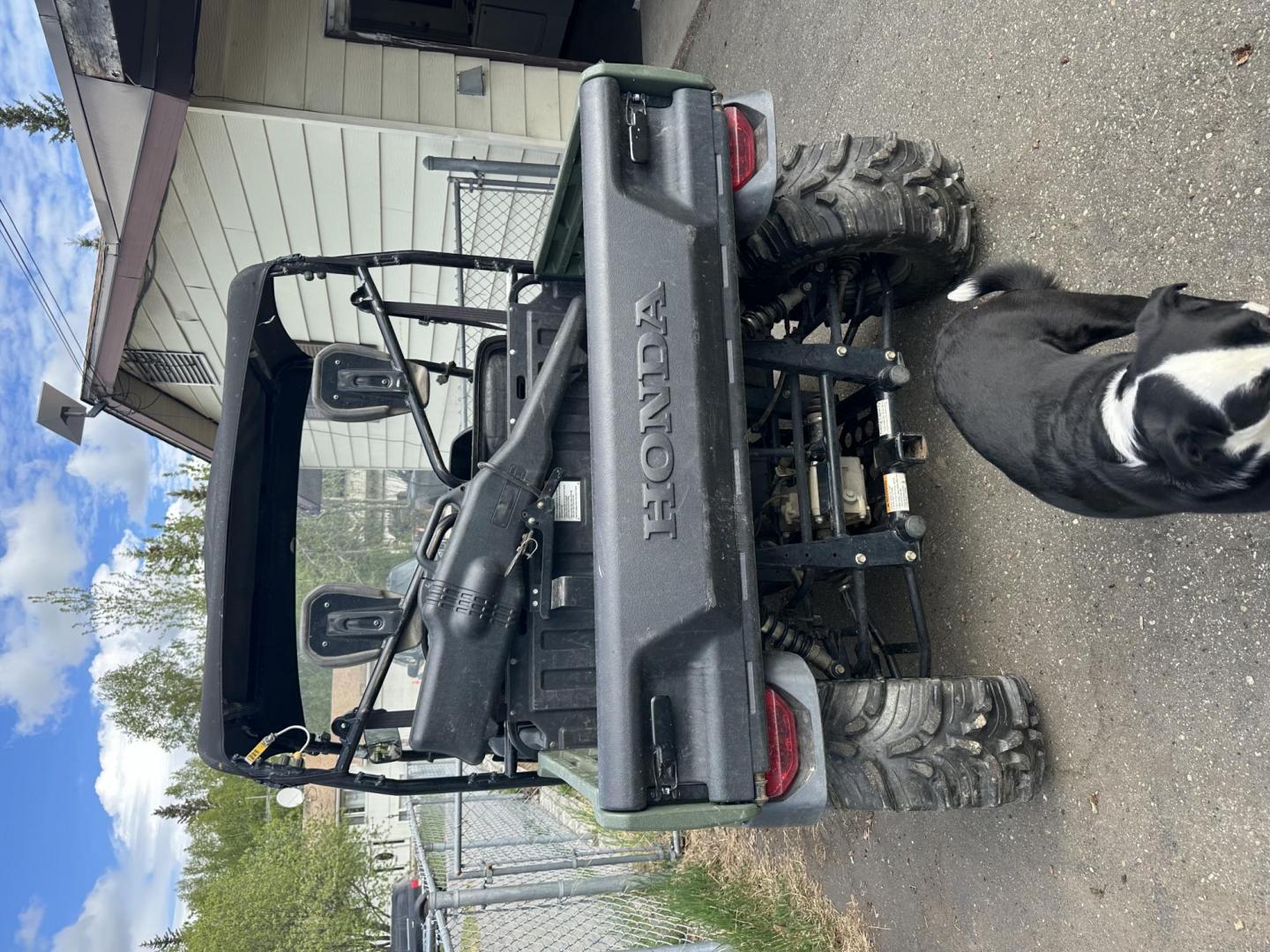 2013 Green and Matte Black /Black Honda BigRed (3H1VEO195BD) , located at 2630 Philips Field Rd., Fairbanks, AK, 99709, (907) 458-0593, 64.848068, -147.780609 - Photo#2
