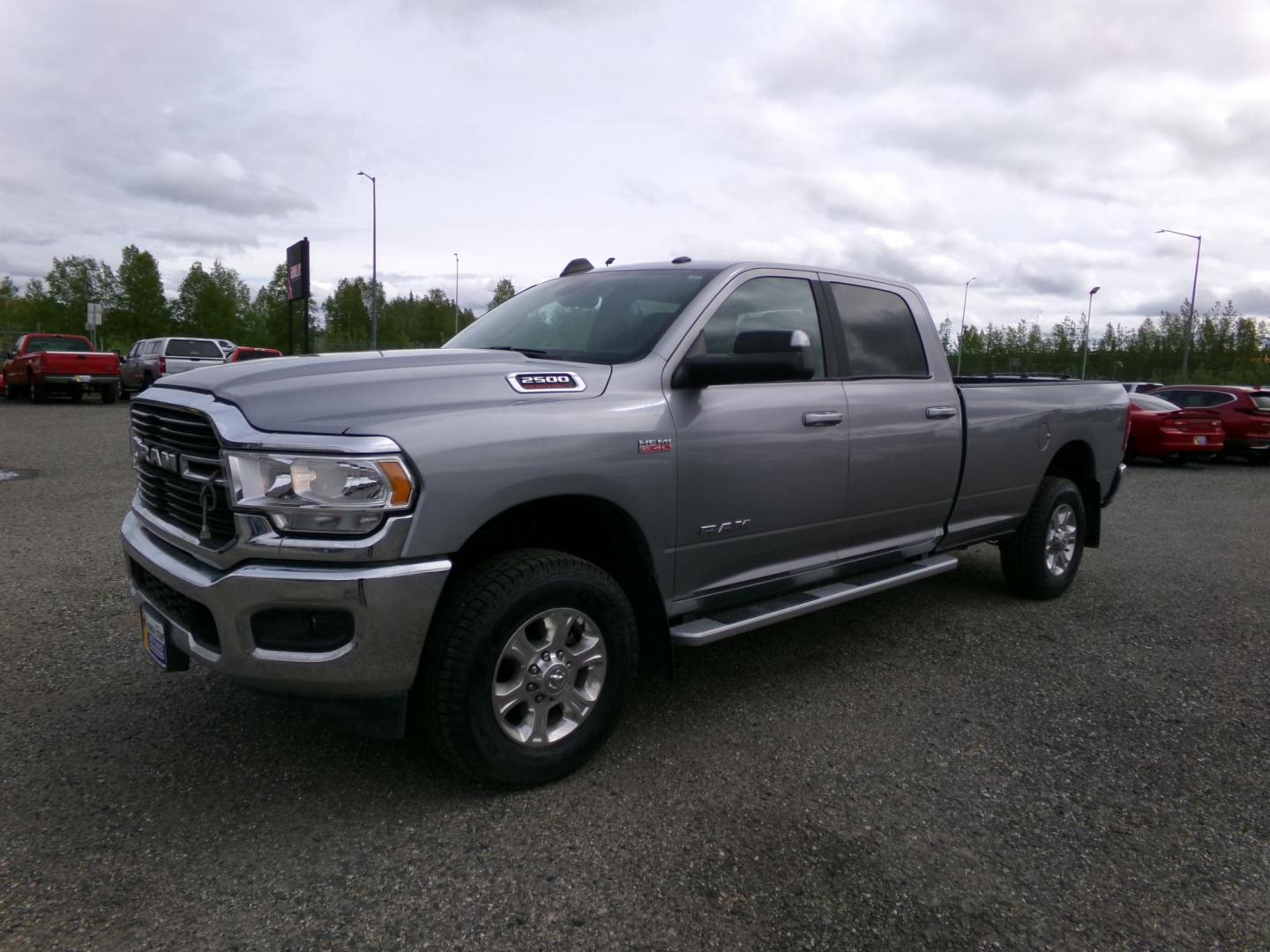 2021 Silver Dodge RAM 2500 Tradesman Crew Cab LWB 4WD (3C6UR5JJ2MG) with an 6.4L V8 engine, 6A transmission, located at 2630 Philips Field Rd., Fairbanks, AK, 99709, (907) 458-0593, 64.848068, -147.780609 - Photo#0