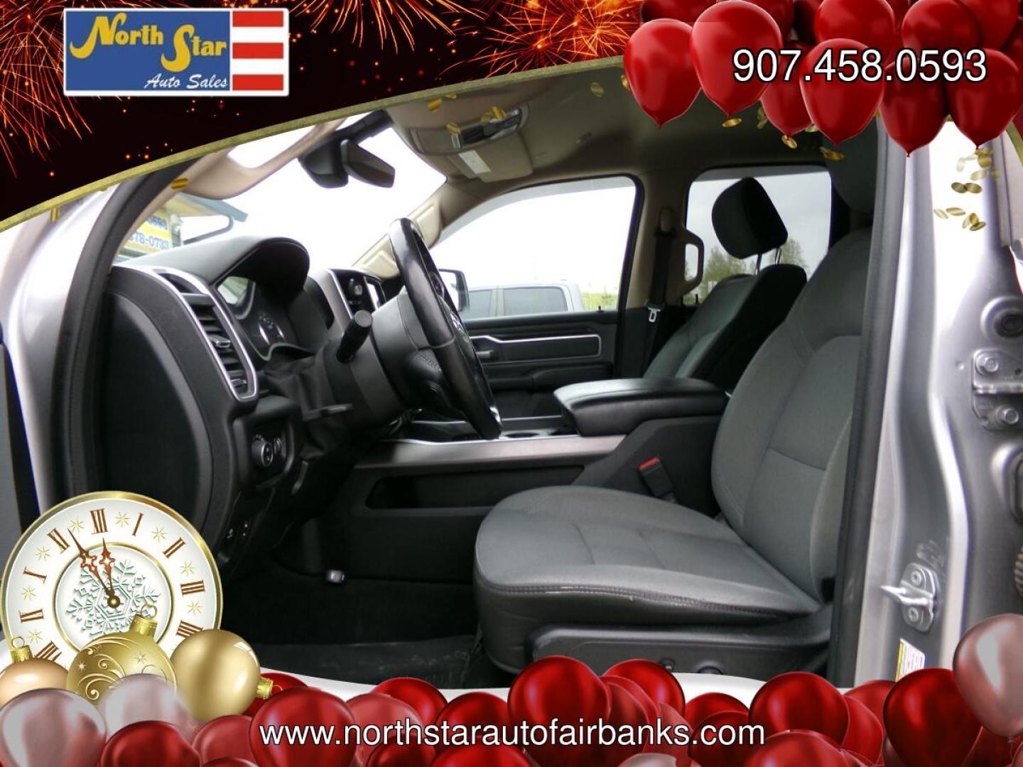 2020 Silver /Grey Dodge 1500 Big Horn Quad Cab 4WD (1C6SRFBTXLN) with an 5.7L V8 OHV 16V HEMI engine, 8A transmission, located at 2630 Philips Field Rd., Fairbanks, AK, 99709, (907) 458-0593, 64.848068, -147.780609- Photo#4