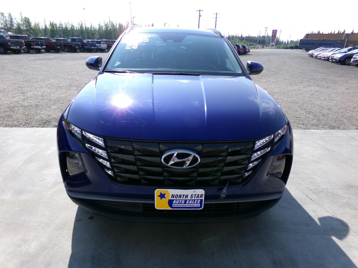 2023 Blue Hyundai Tucson SEL AWD (5NMJFCAE4PH) with an 2.5L L4 DOHC 16V engine, 8A transmission, located at 2630 Philips Field Rd., Fairbanks, AK, 99709, (907) 458-0593, 64.848068, -147.780609 - Photo#1