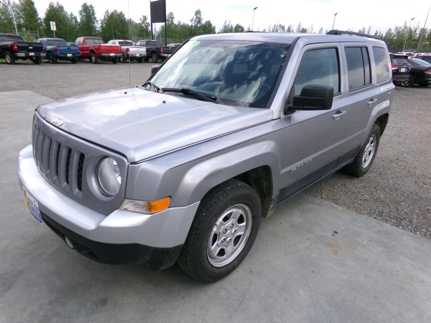 2016 Silver Jeep Patriot Sport 4WD (1C4NJRBB2GD) with an 2.4L L4 DOHC 16V engine, located at 2630 Philips Field Rd., Fairbanks, AK, 99709, (907) 458-0593, 64.848068, -147.780609 - Photo#0