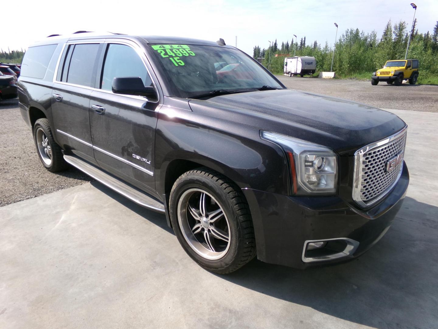 2015 Grey GMC Yukon Denali XL 4WD (1GKS2JKJ3FR) with an 6.2L V8 OHV 16V engine, 6-Speed Automatic transmission, located at 2630 Philips Field Rd., Fairbanks, AK, 99709, (907) 458-0593, 64.848068, -147.780609 - Photo#0