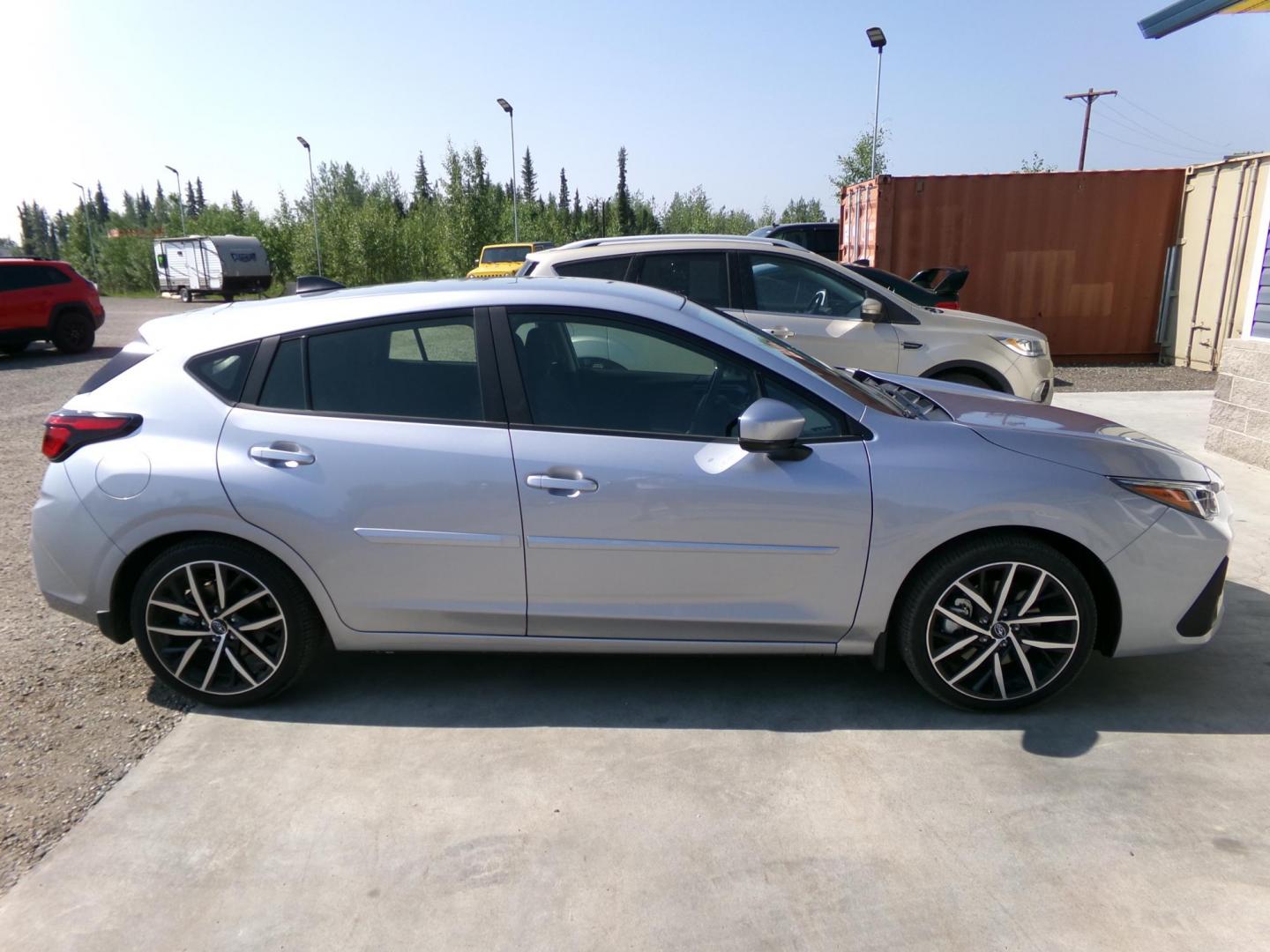 2024 Silver Subaru Impreza Sport 5-Door (JF1GUAFC6R8) with an 2.0L H4 DOHC 16V engine, CVT transmission, located at 2630 Philips Field Rd., Fairbanks, AK, 99709, (907) 458-0593, 64.848068, -147.780609 - Photo#2