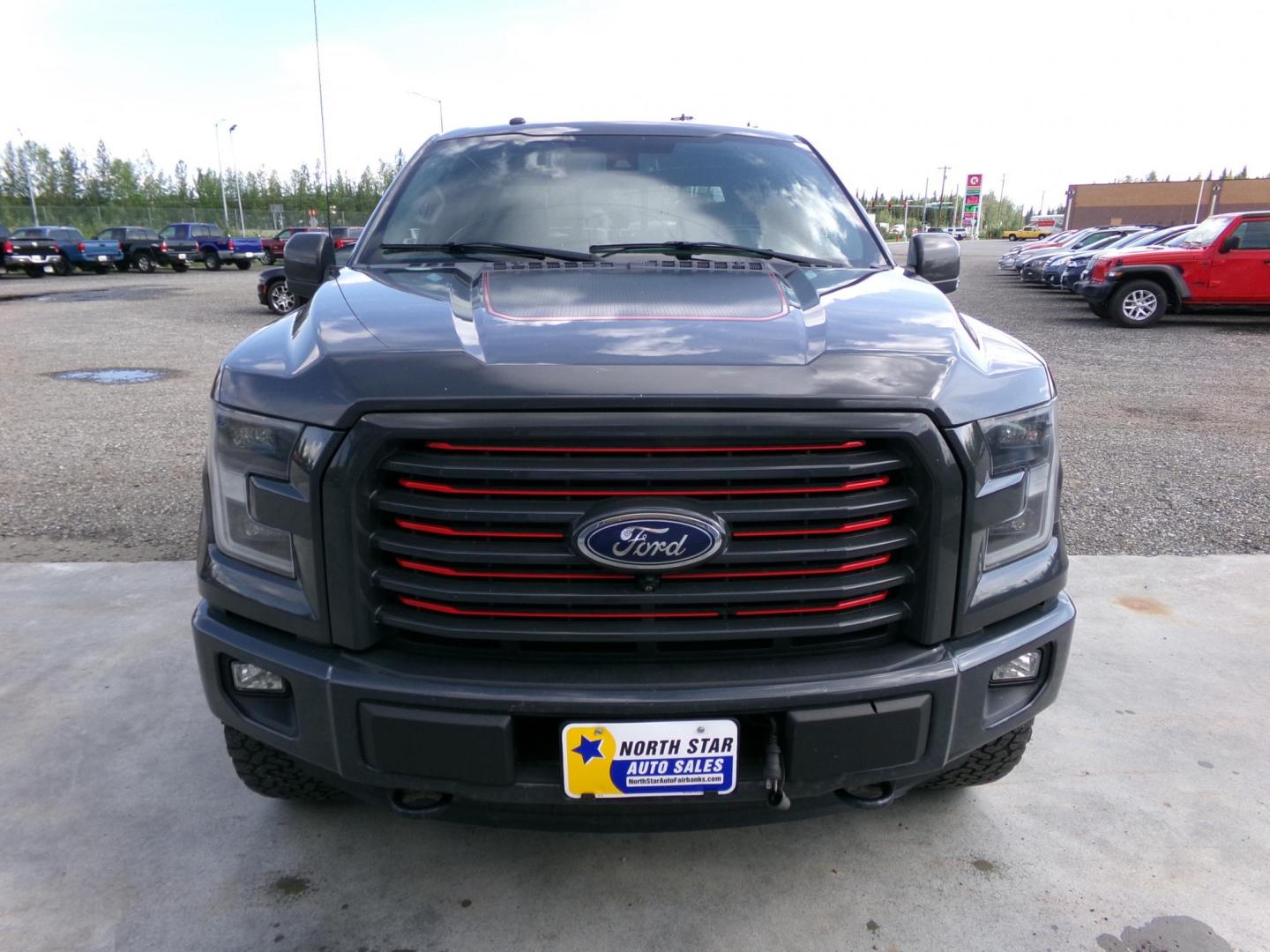 2016 Grey Ford F-150 Lariat Sport SuperCrew 6.5-ft. Bed 4WD (1FTEW1EG9GF) with an 3.5L V6 TURBO engine, 6A transmission, located at 2630 Philips Field Rd., Fairbanks, AK, 99709, (907) 458-0593, 64.848068, -147.780609 - Photo#1