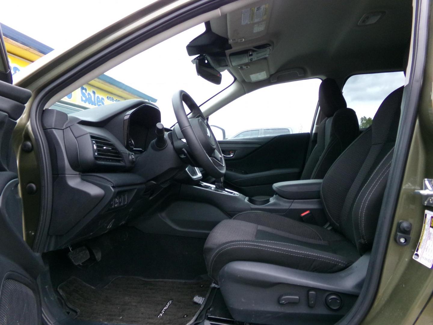 2025 Green and Matte Black Subaru Outback Premium (4S4BTADC1S3) with an 2.5L H4 DOHC 16V engine, CVT transmission, located at 2630 Philips Field Rd., Fairbanks, AK, 99709, (907) 458-0593, 64.848068, -147.780609 - Photo#4
