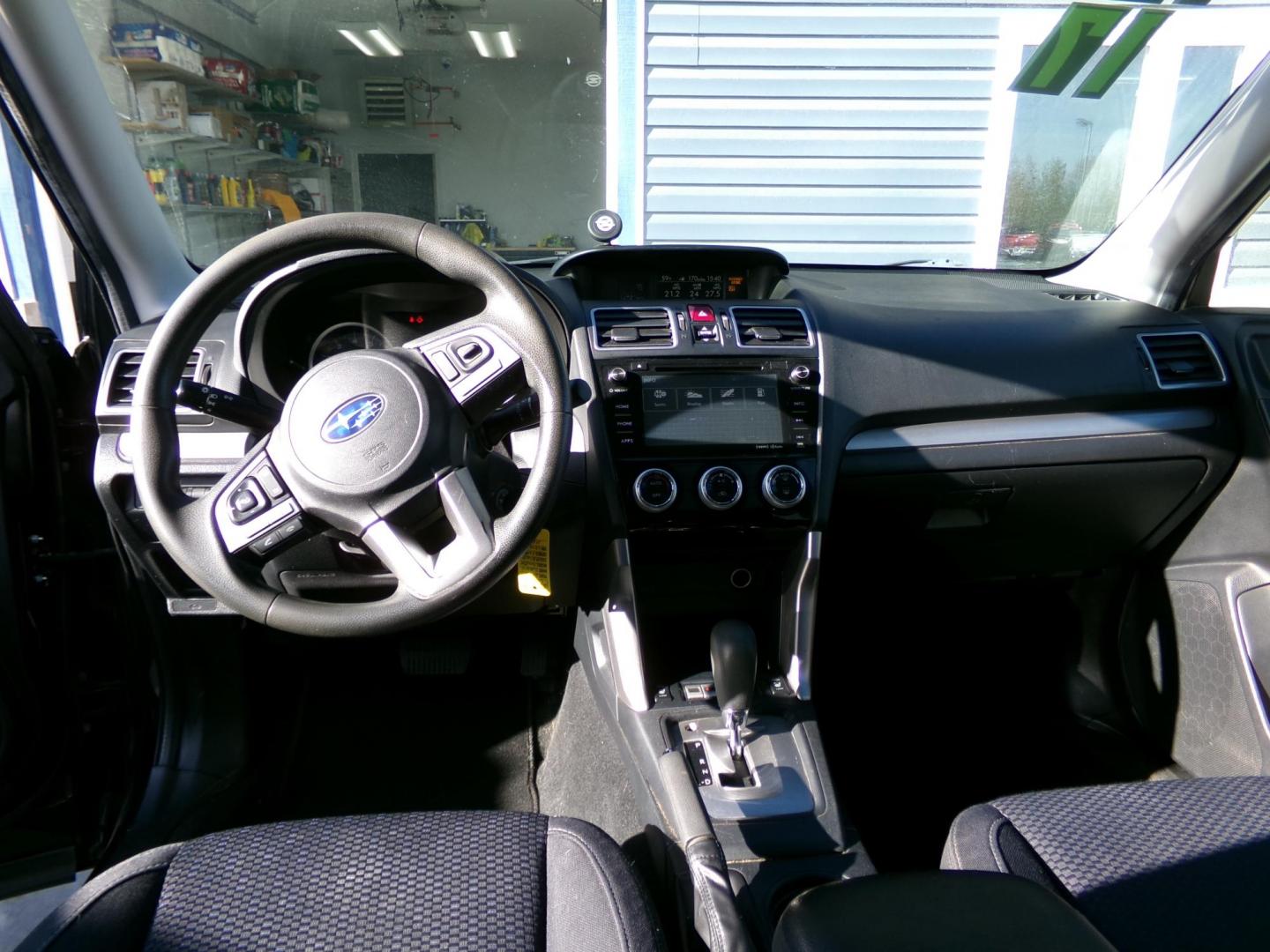 2017 Black Subaru Forester 2.5i Premium PZEV CVT (JF2SJAEC3HH) with an 2.5L H4 SOHC 16V engine, CVT transmission, located at 2630 Philips Field Rd., Fairbanks, AK, 99709, (907) 458-0593, 64.848068, -147.780609 - Photo#6