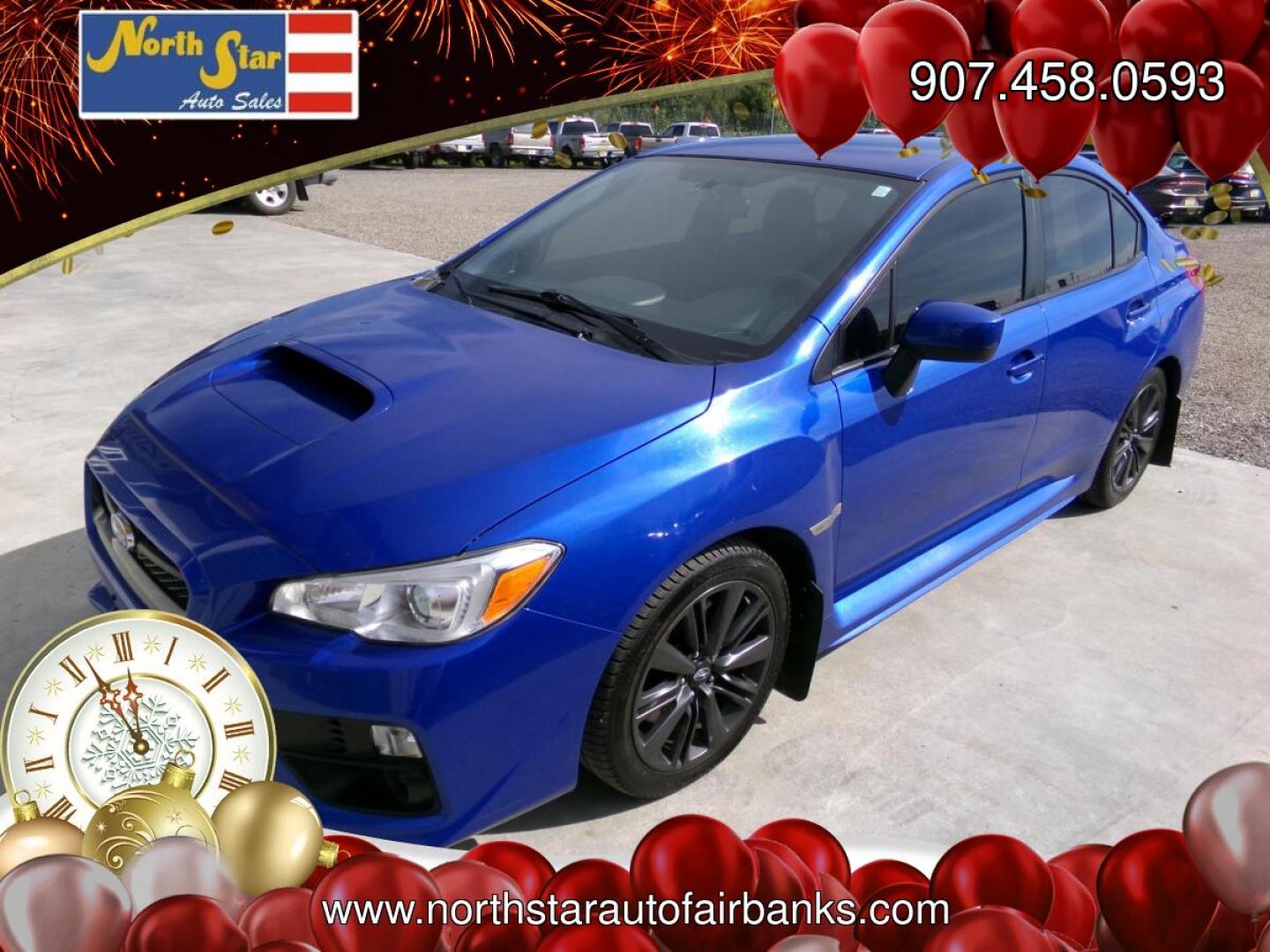 2017 Blue /Black Subaru WRX 4-Door (JF1VA1B66H9) with an 2.0L H4 DOHC 16V engine, 6-Speed Manual transmission, located at 2630 Philips Field Rd., Fairbanks, AK, 99709, (907) 458-0593, 64.848068, -147.780609- Photo#0
