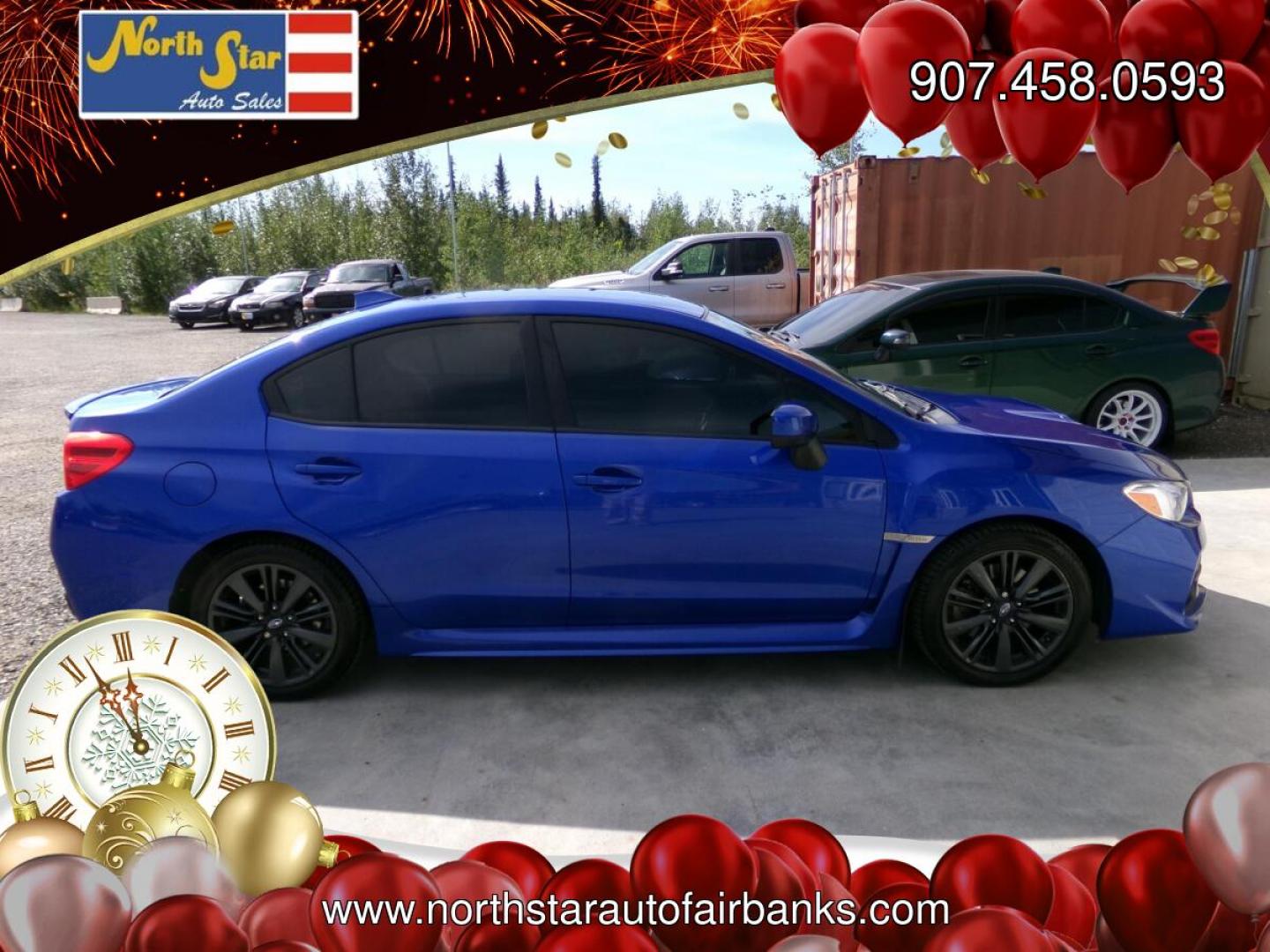 2017 Blue /Black Subaru WRX 4-Door (JF1VA1B66H9) with an 2.0L H4 DOHC 16V engine, 6-Speed Manual transmission, located at 2630 Philips Field Rd., Fairbanks, AK, 99709, (907) 458-0593, 64.848068, -147.780609- Photo#2
