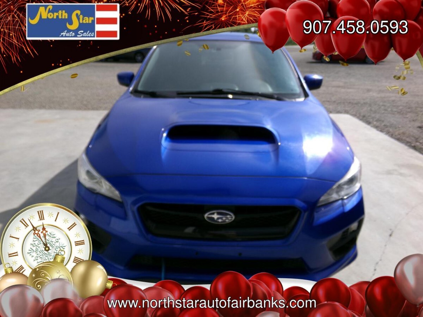 2017 Blue /Black Subaru WRX 4-Door (JF1VA1B66H9) with an 2.0L H4 DOHC 16V engine, 6-Speed Manual transmission, located at 2630 Philips Field Rd., Fairbanks, AK, 99709, (907) 458-0593, 64.848068, -147.780609- Photo#1