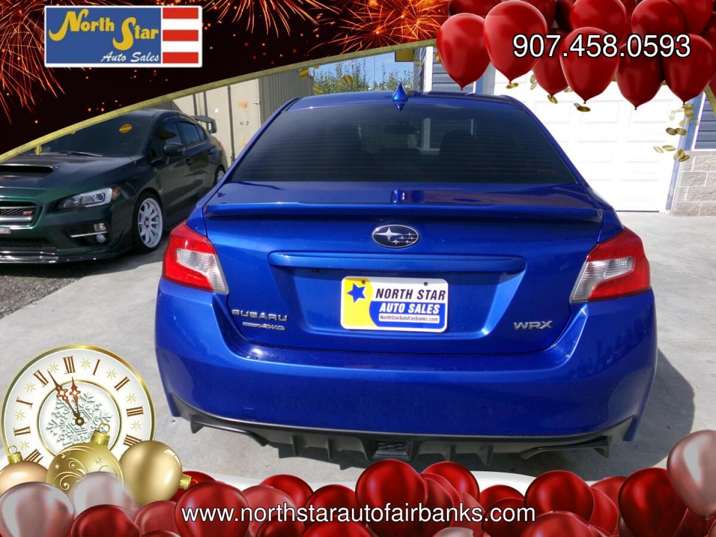 2017 Blue /Black Subaru WRX 4-Door (JF1VA1B66H9) with an 2.0L H4 DOHC 16V engine, 6-Speed Manual transmission, located at 2630 Philips Field Rd., Fairbanks, AK, 99709, (907) 458-0593, 64.848068, -147.780609- Photo#3